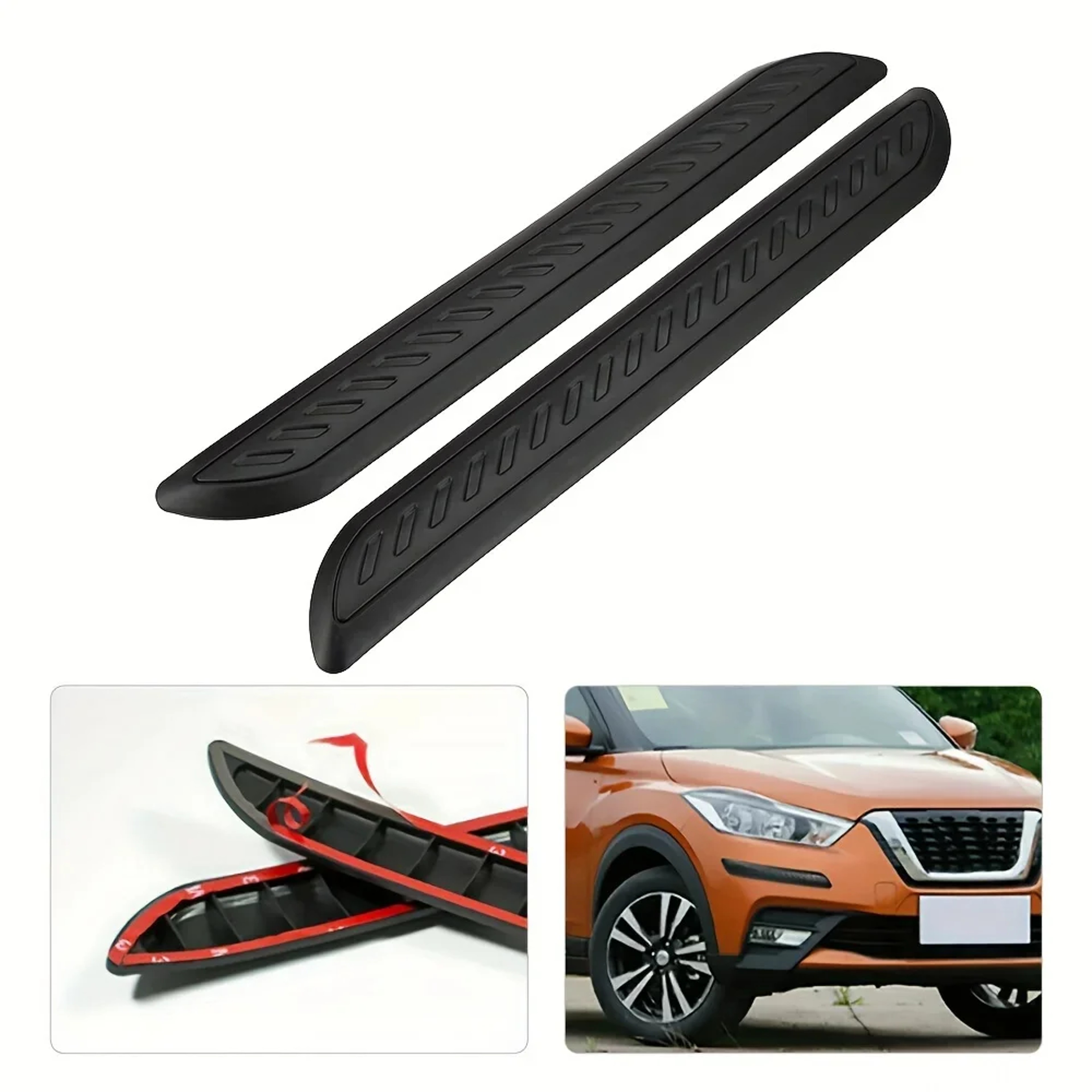 Universal Rubber Auto Bumper Protector Bar Styling Rearview Mirror Anticollision Stickers Car Door  1