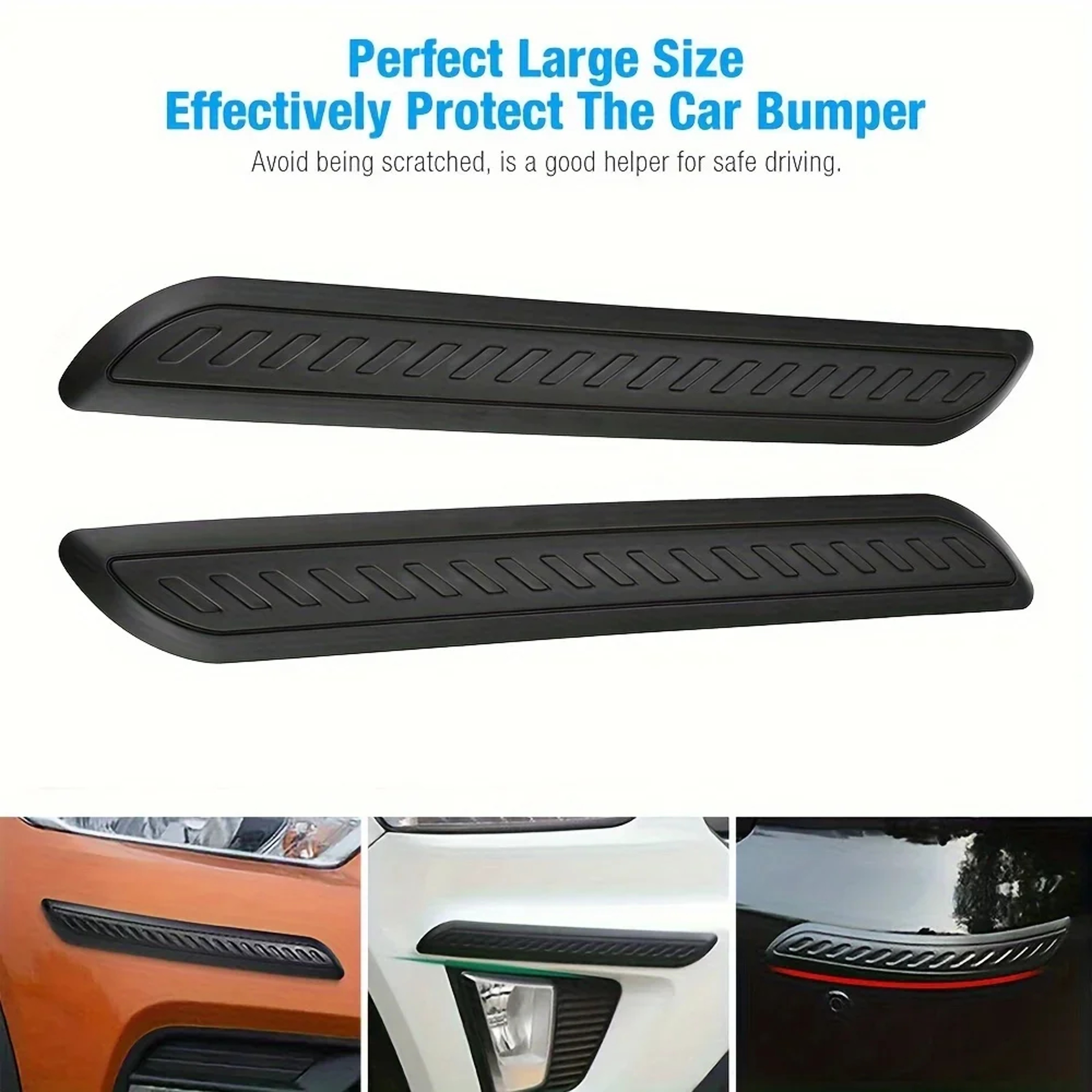 Universal Rubber Auto Bumper Protector Bar Styling Rearview Mirror Anticollision Stickers Car Door  2