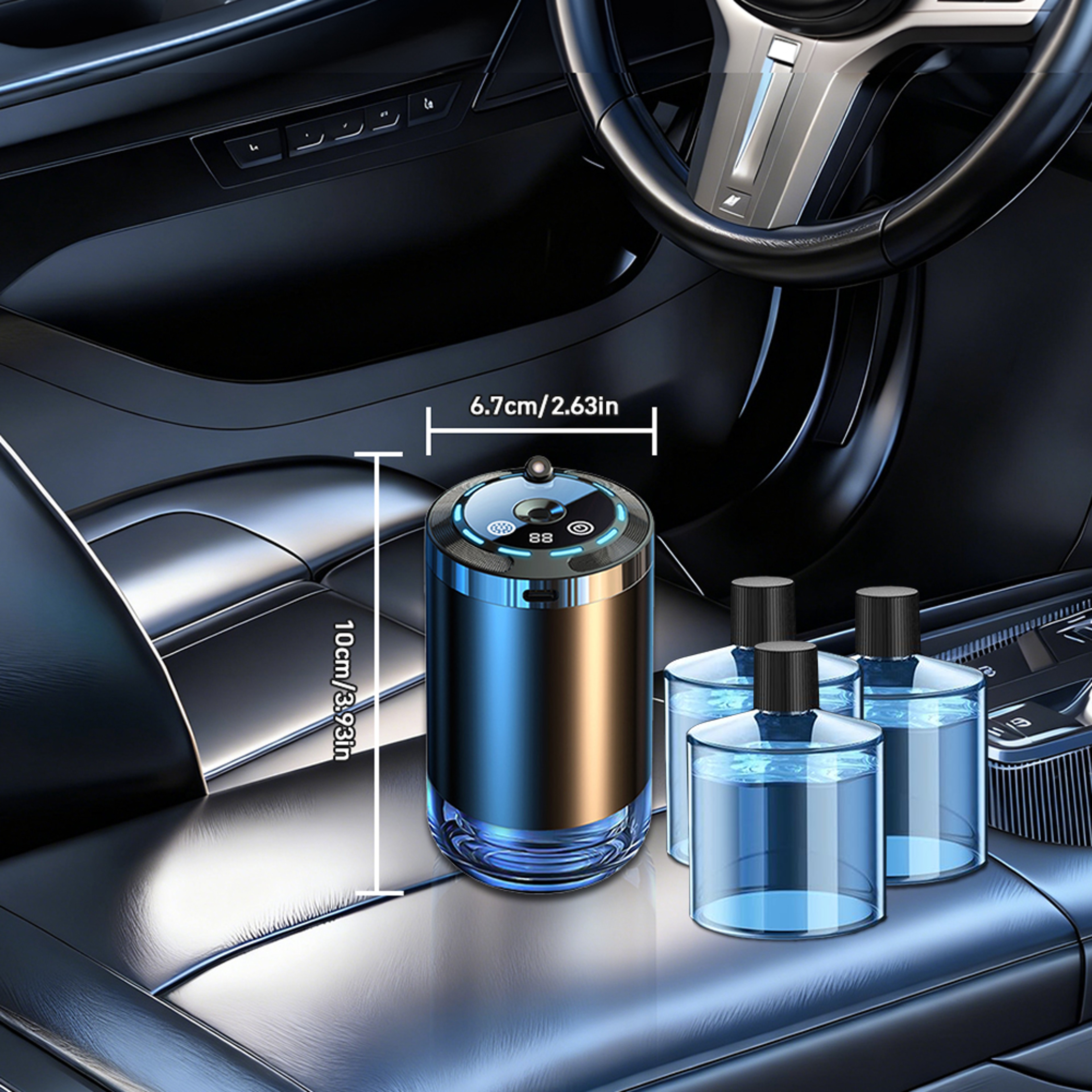 Aroma Car Air Diffuser Electric Humidifier Mist For Removing Odors 6