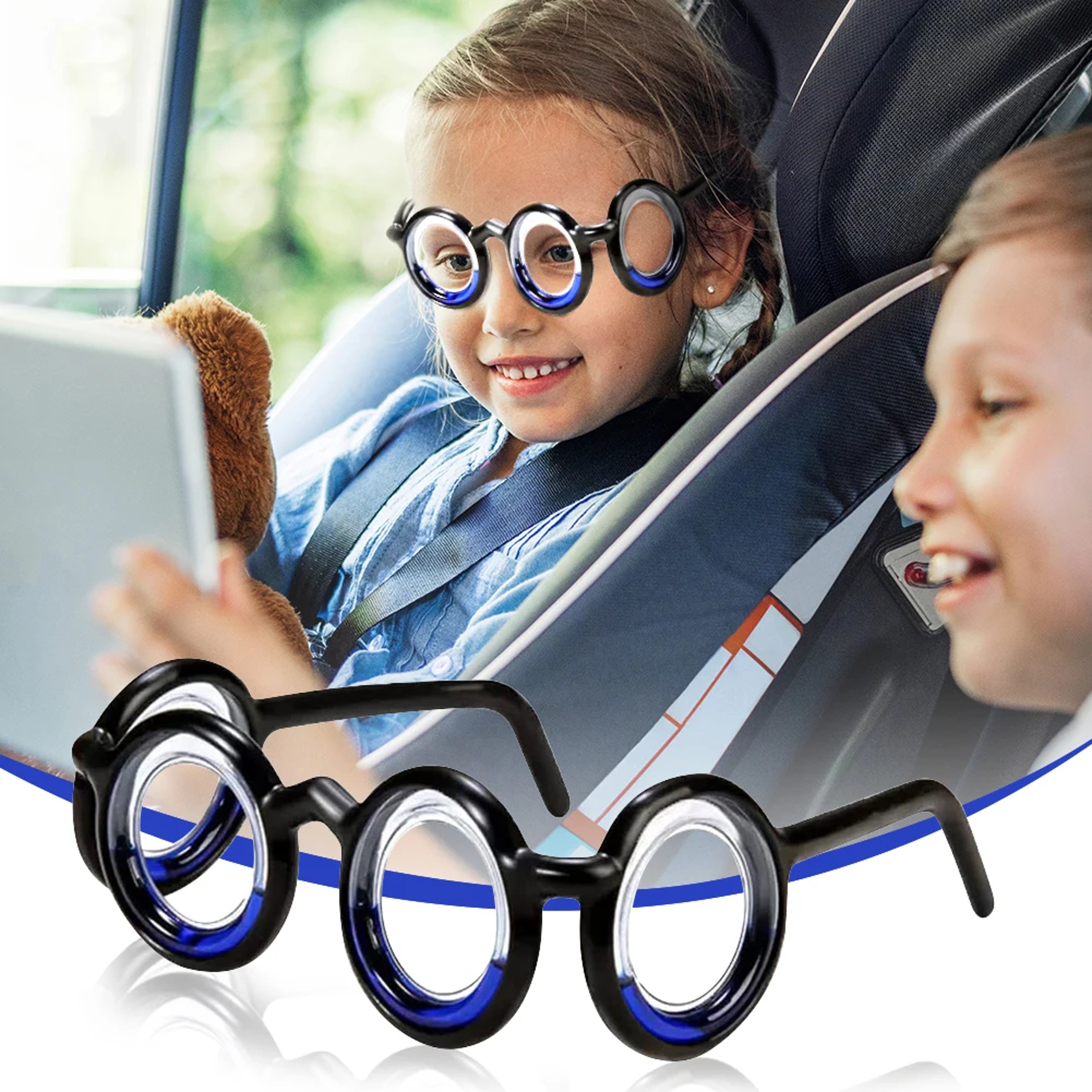 Detachable Anti Vertigo Glasses Without Lens For Motion Sickness Lightweight Glasses For Outdoor Tr 2