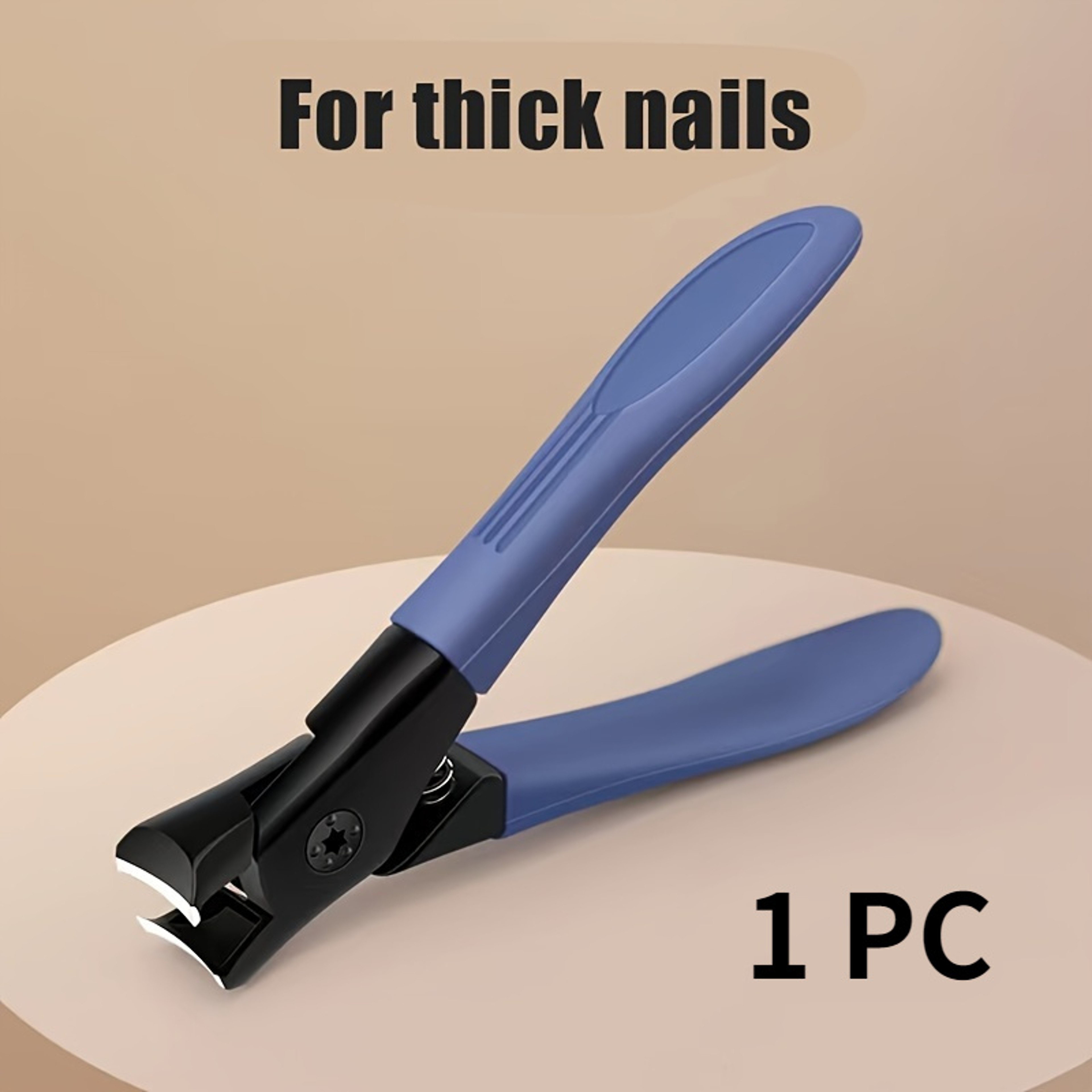 Ergonomic Blue Nail Clipper For Thick Nails Effortless Foot Care Product 5