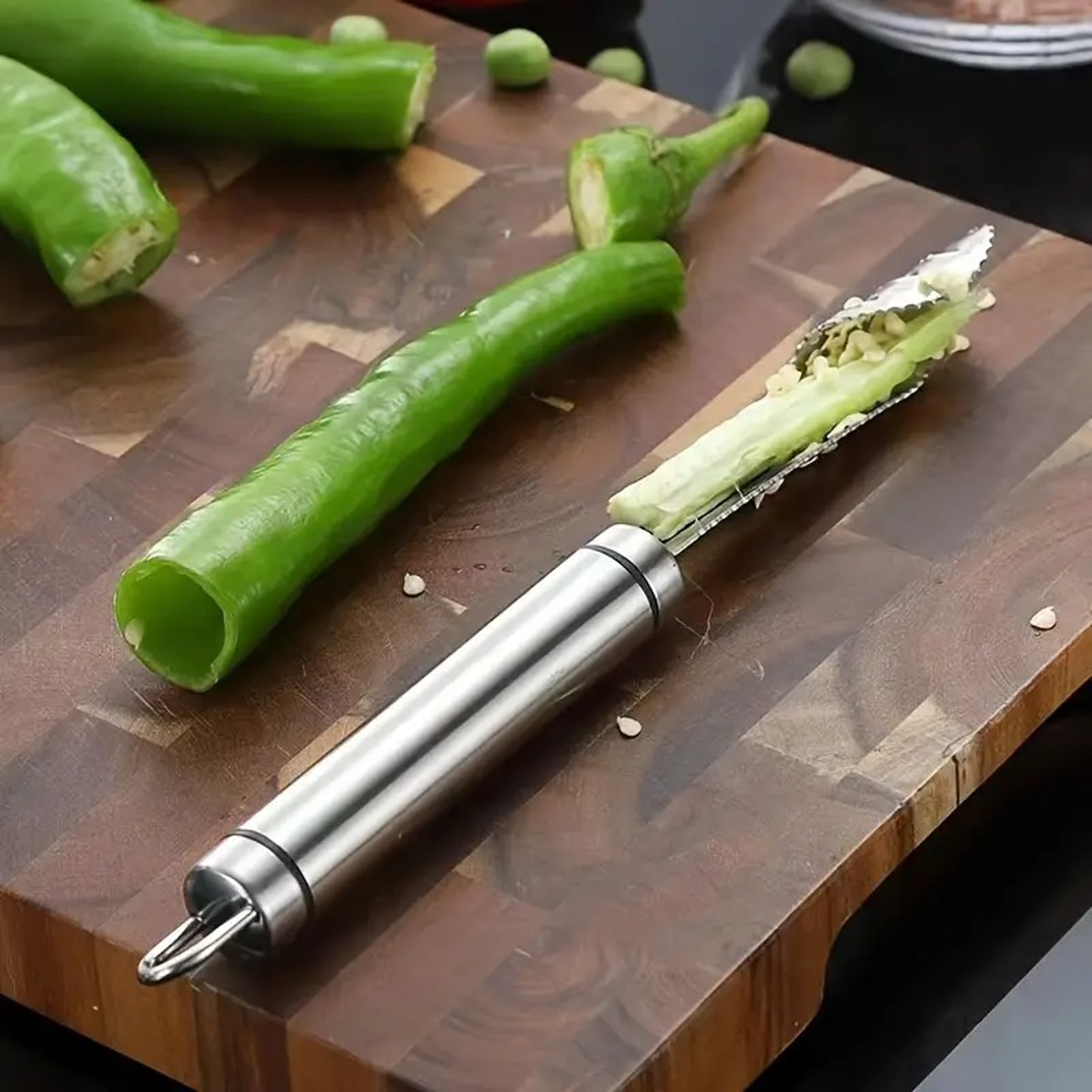 Cozy Home Pepper Corer Stainless Steel Round Tube Seed Remover For Vegetable Stuffing Tools 2