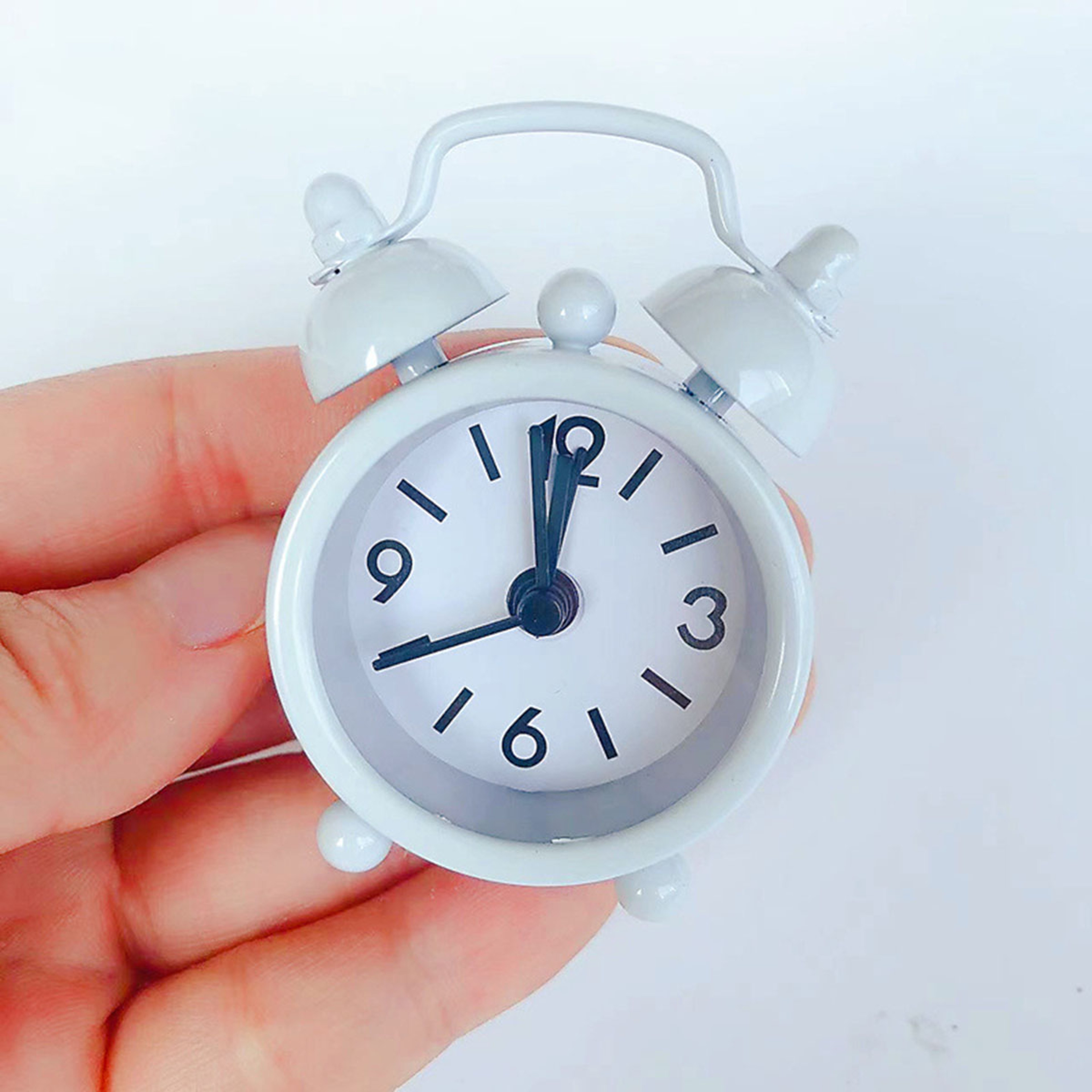 Multicolor Electronic Small Alarm Clock Creative Cute Mini Metal Table Alarm Morning Clock 5