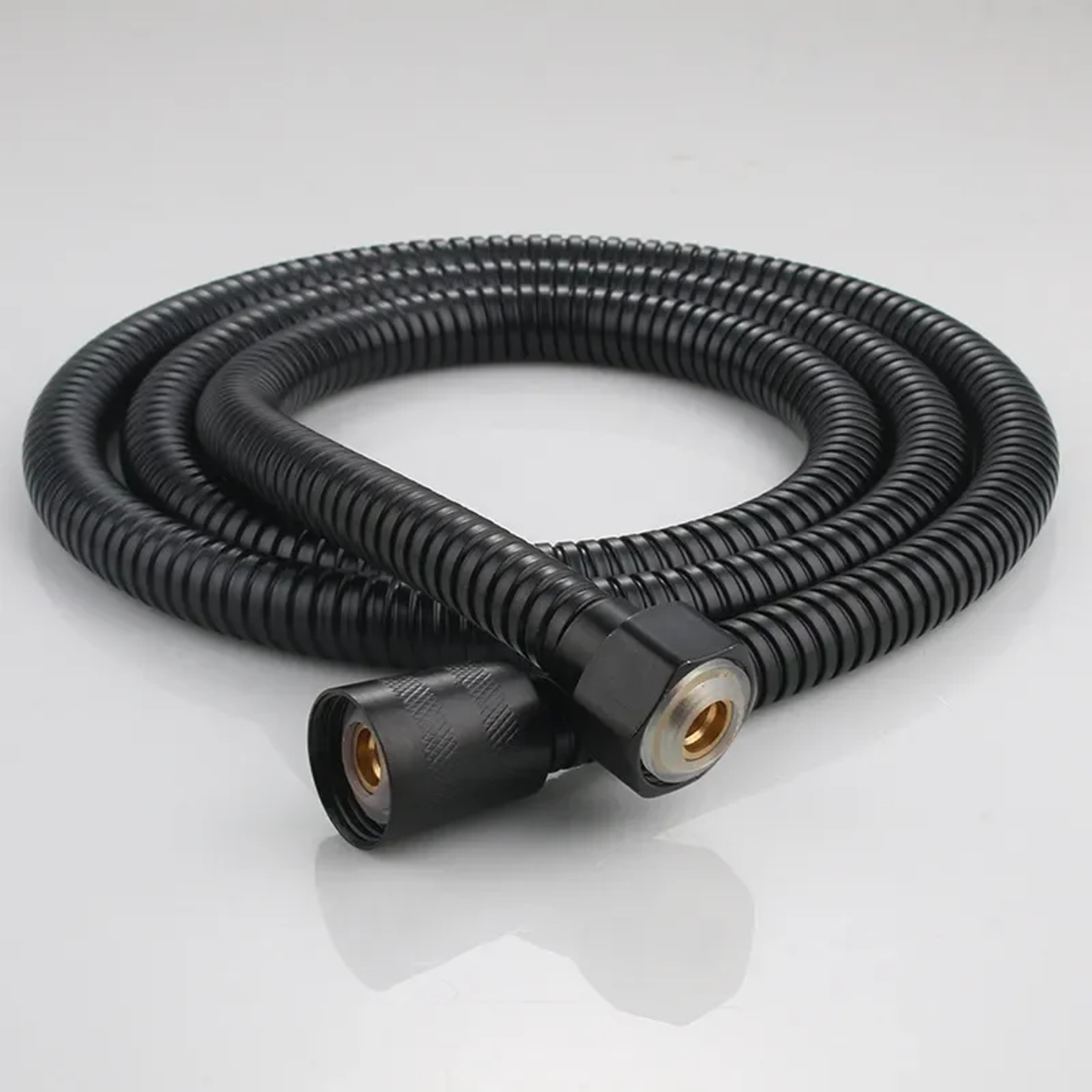 Stainless Steel Black Hose Extension Pipe for Bathroom Shower and Water Pipe – view 1