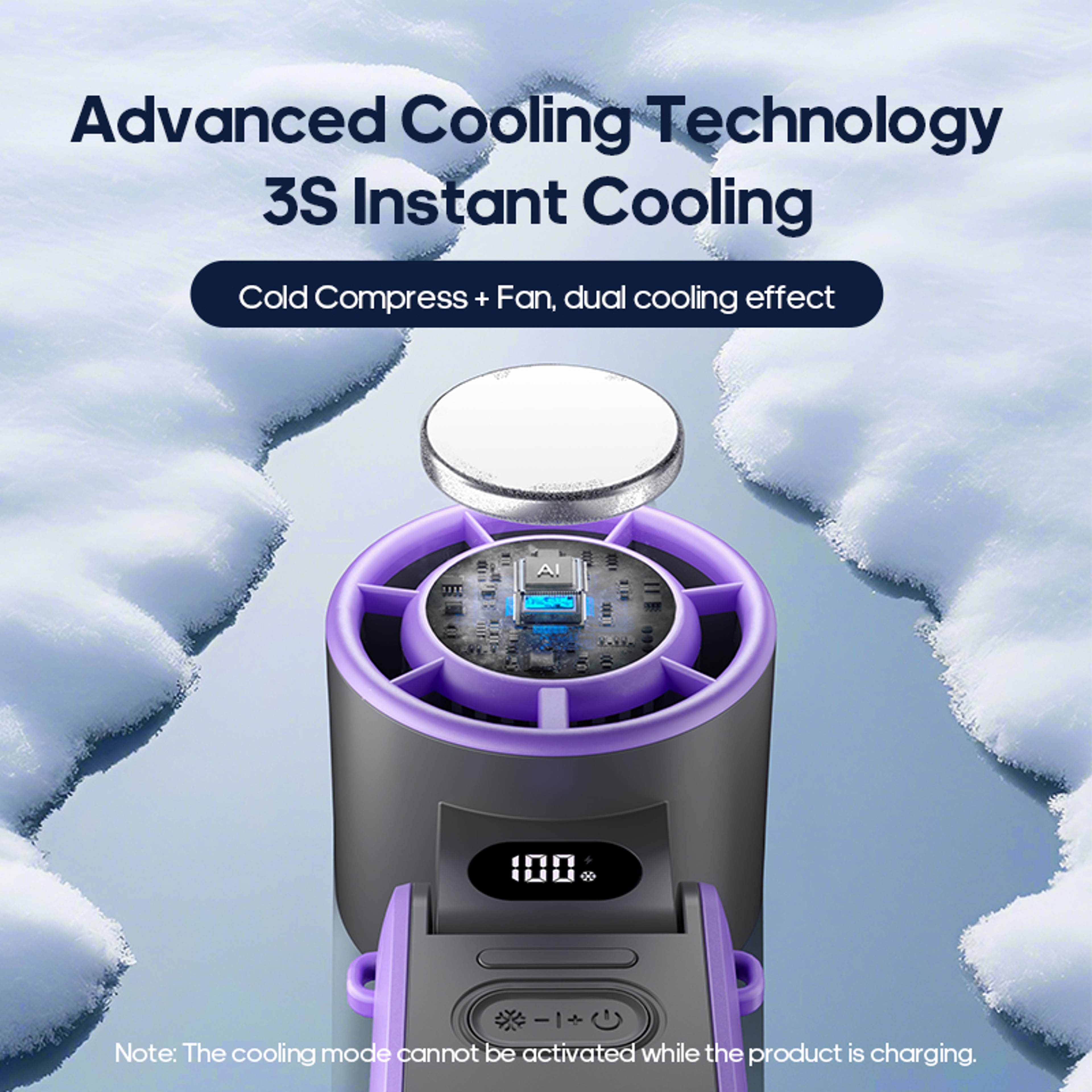 Rechargeable Handheld Fan Portable  Foldable With Lanyard For Outdoor Cooling 3