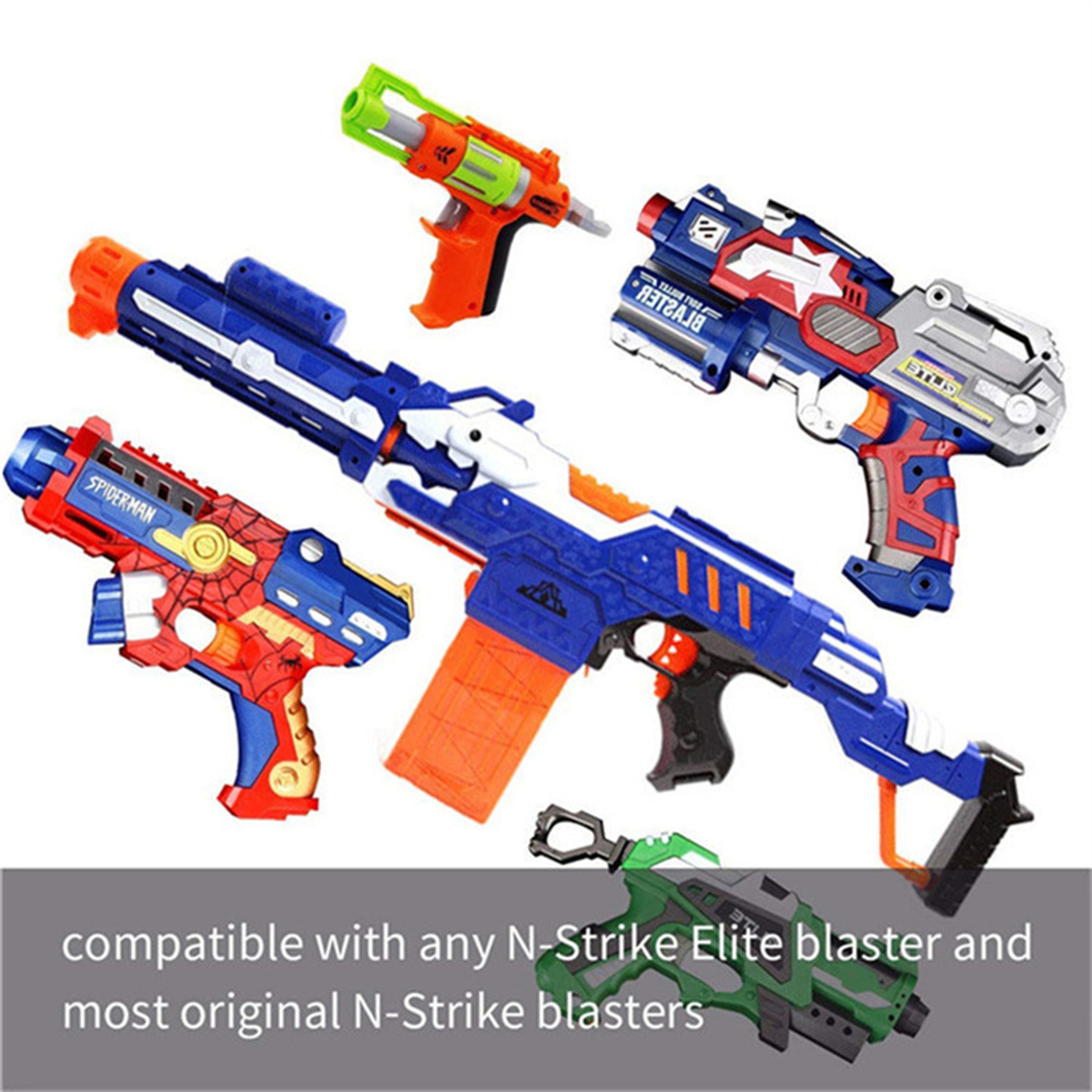 Blue Round Head Foam Refill Darts For Nerf NStrike Elite Blasters 1