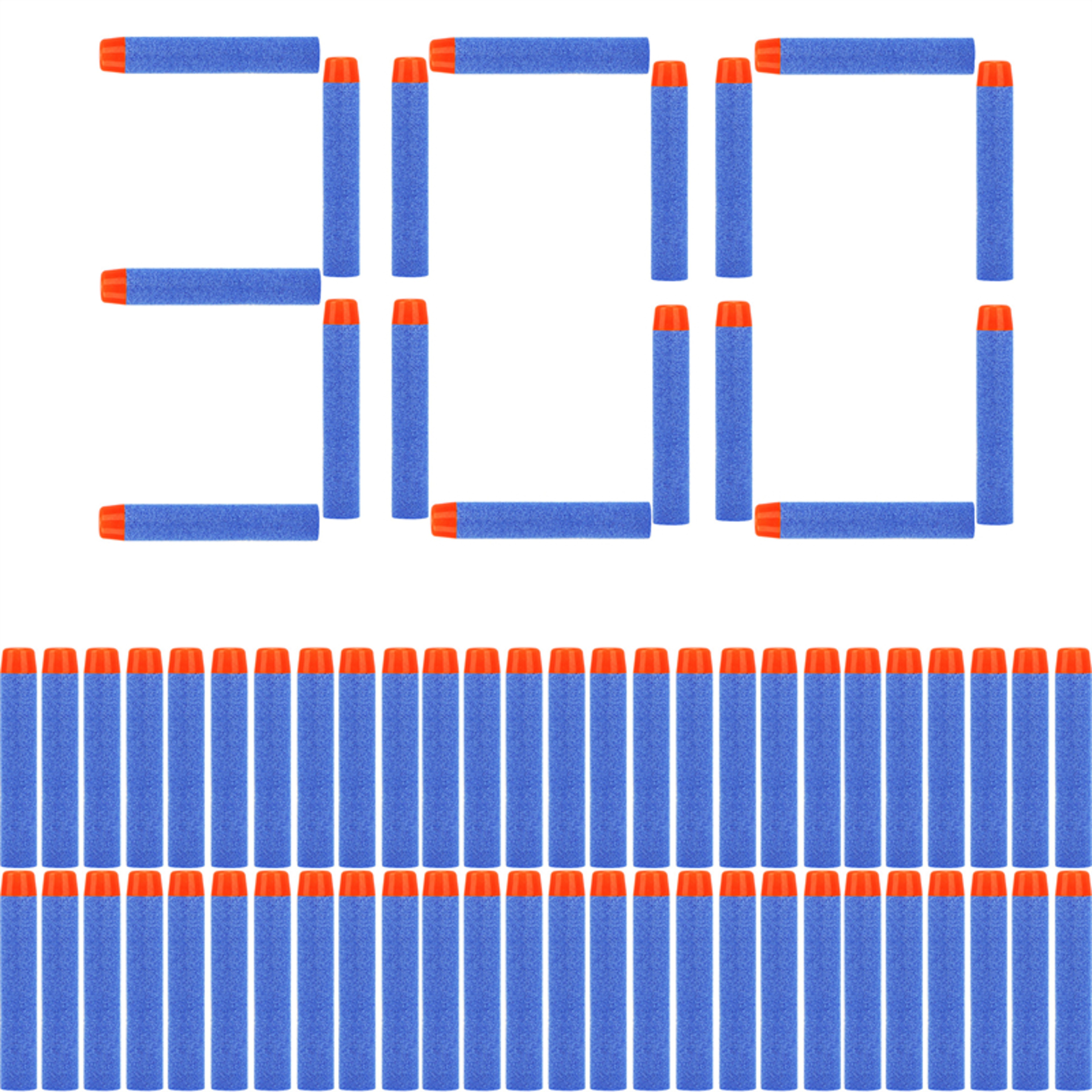 Blue Round Head Foam Refill Darts For Nerf NStrike Elite Blasters 8