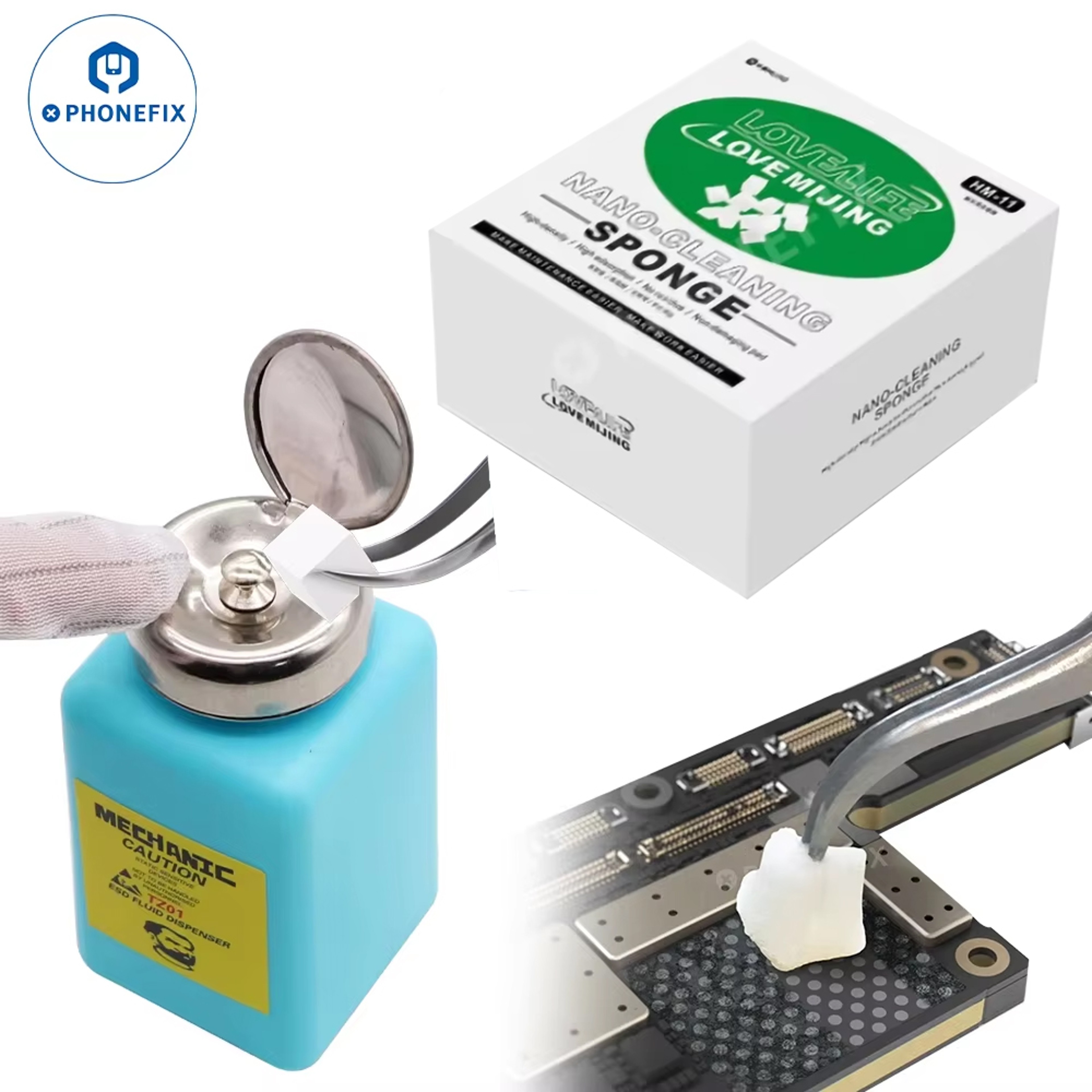 Alcohol Bottle For IPhone Repair Plastic Liquid Dispenser For Motherboard Cleaning ESD Fluid Contai 0