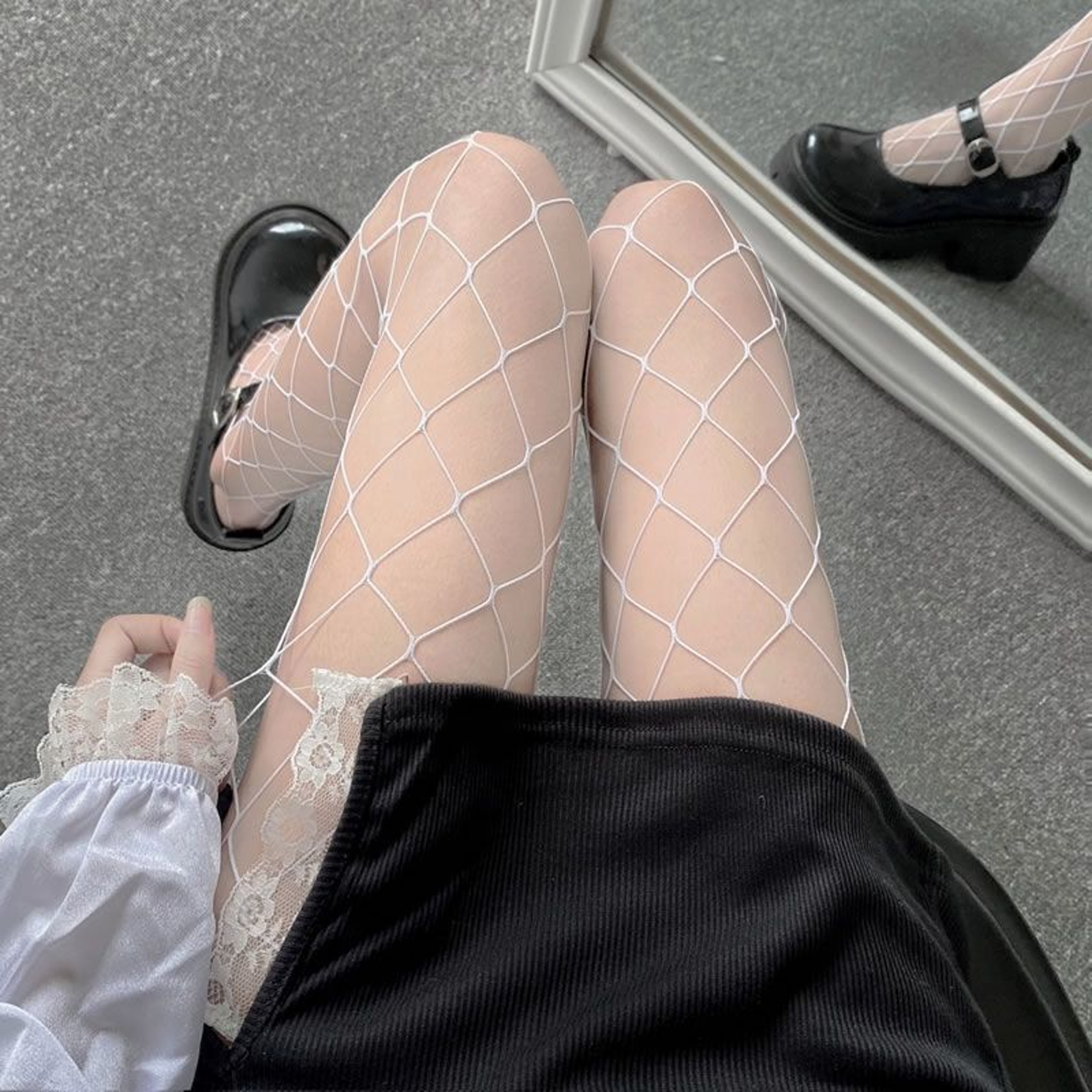 Sexy Fishnet Body Stockings Mesh Nylon Pantyhose Lingerie High Waist Fishnet Lingerie 9