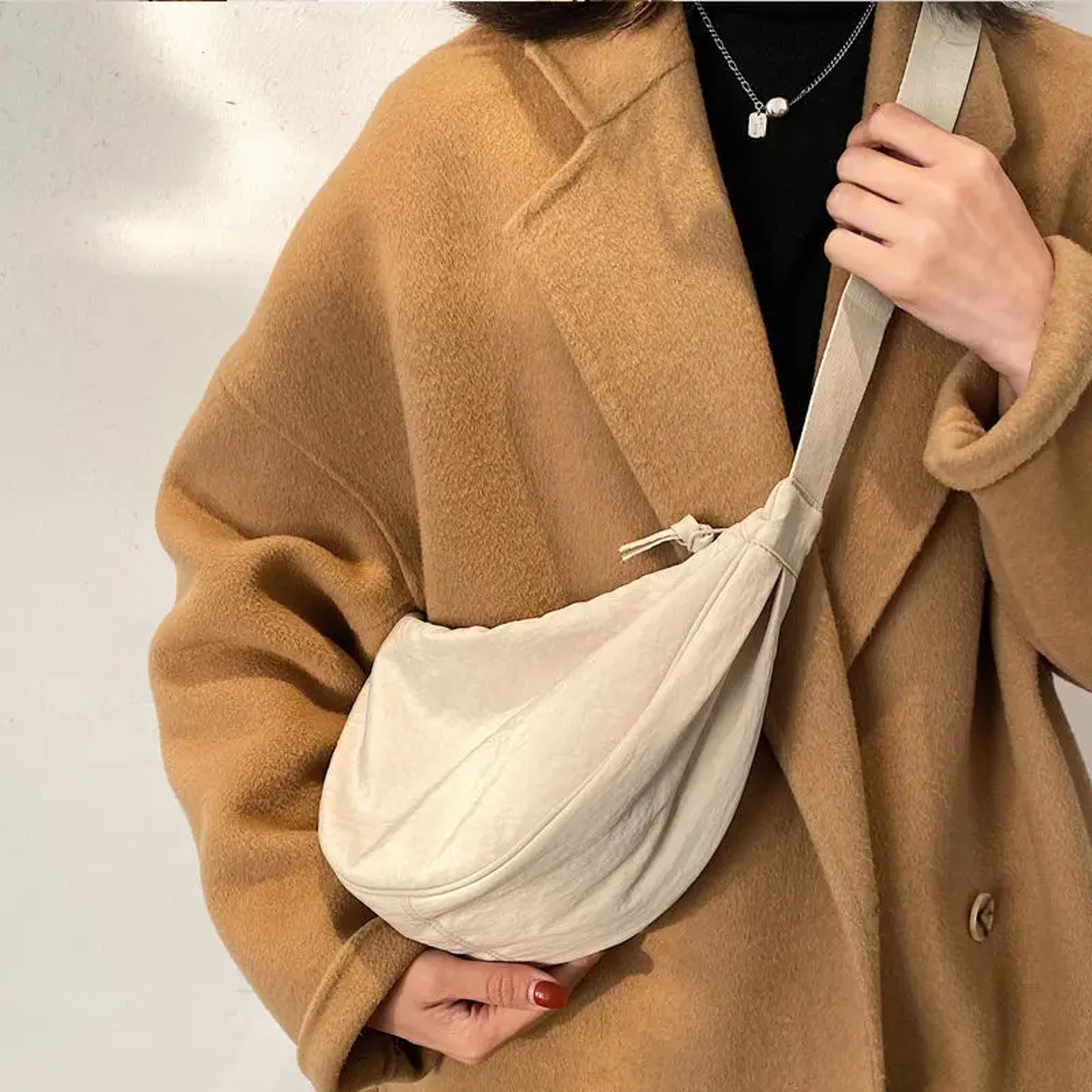 Vintage Womens Messenger Bag Nylon Casual Shoulder Crossbody Purse Lightweight Everyday Handbag 1