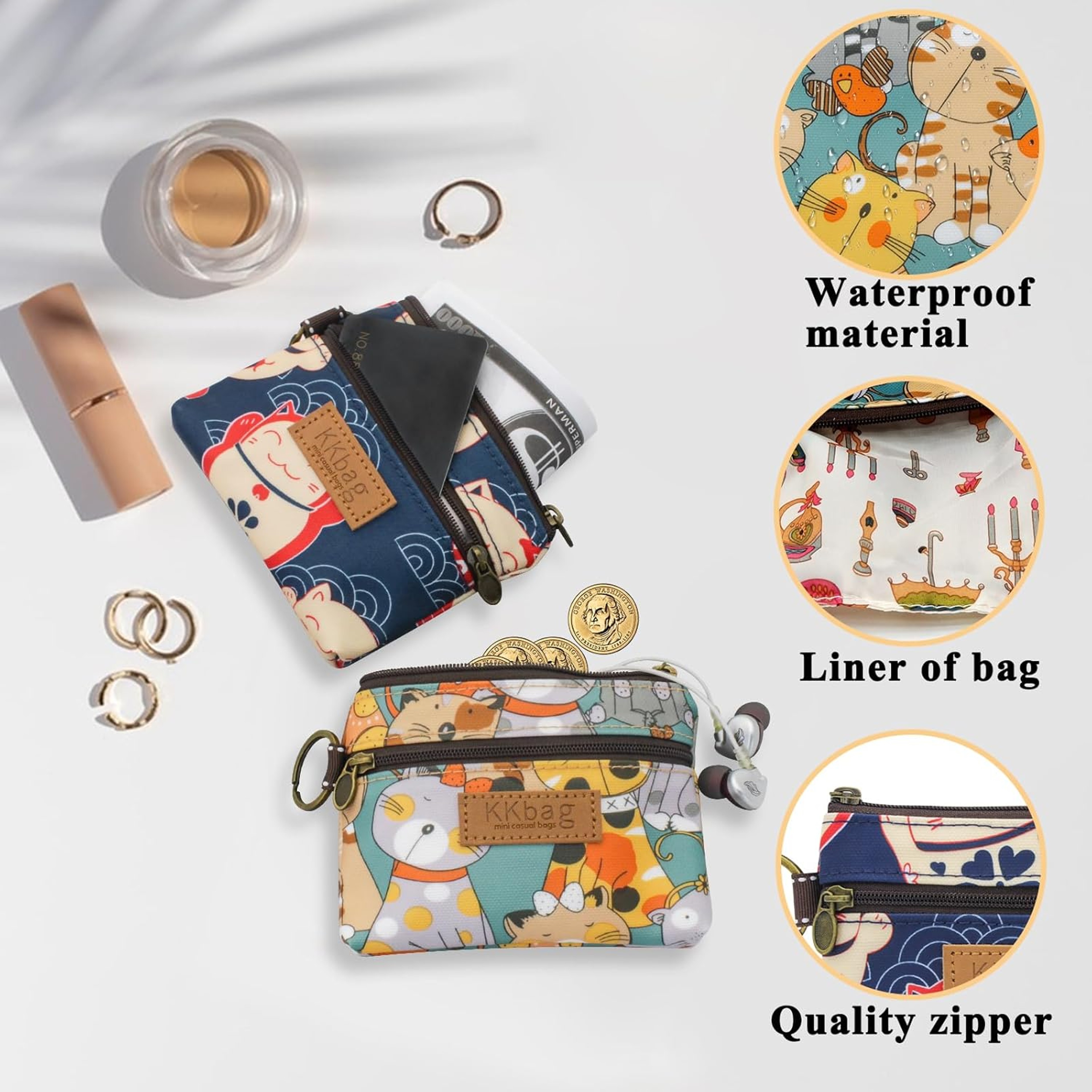 Cute Animal Coin Purse Mini Zipper Wallet Cartoon Kawaii Coin Pouch For Women And Students 1