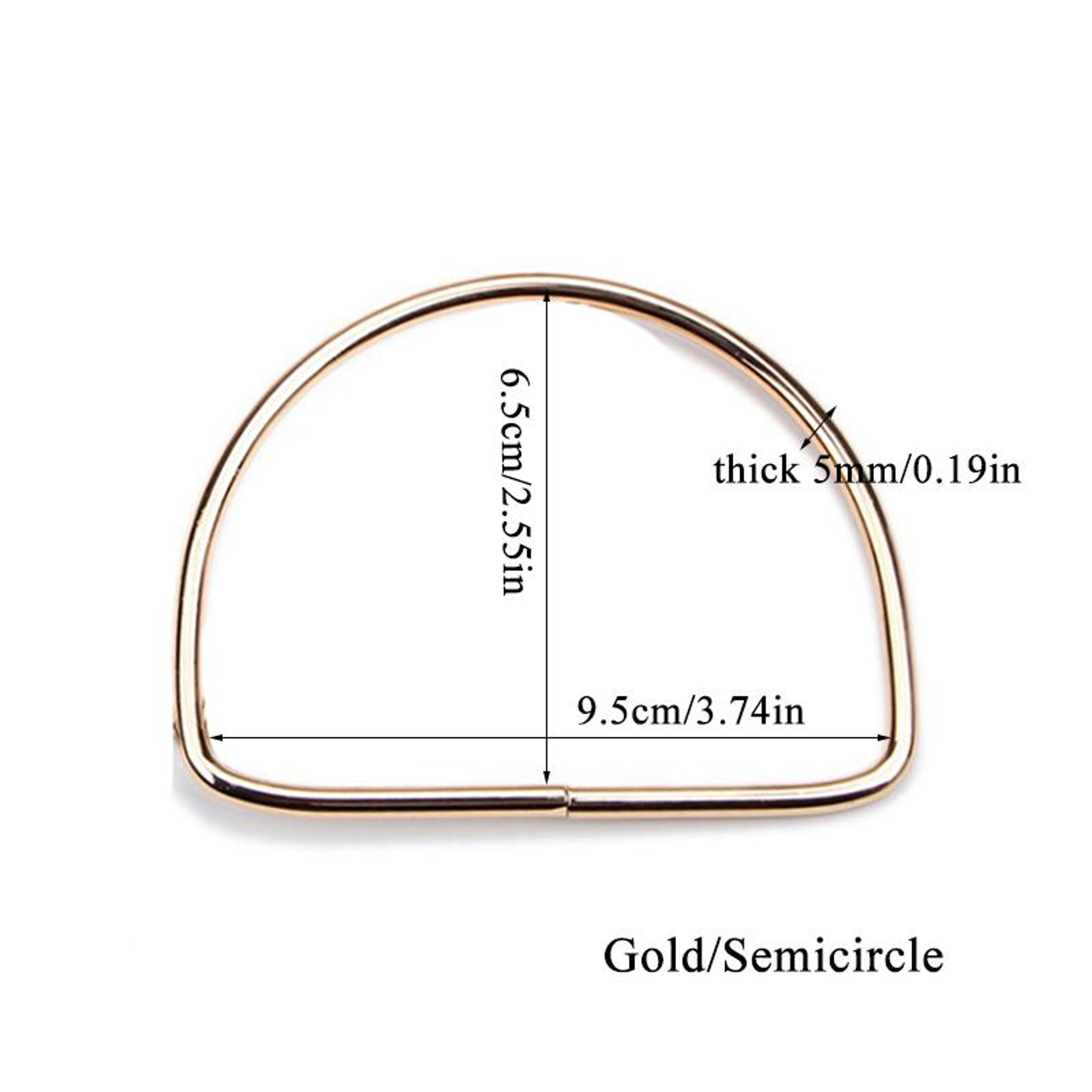 Round Metal Purse Handles Replacement Hardware For DIY Handbags Purses  Bags 3