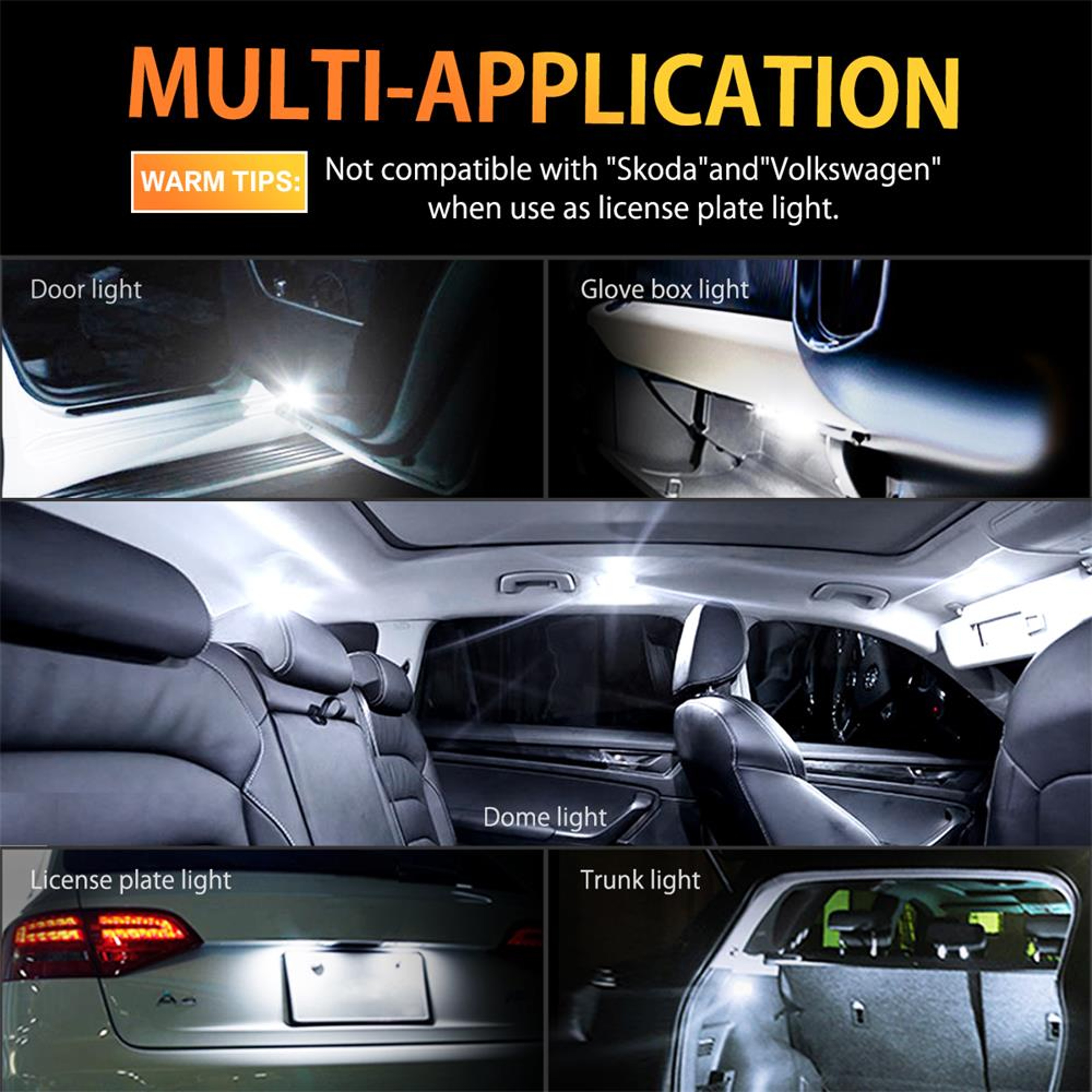 LED No Error Bulb For Car Interior  Signal Light 3