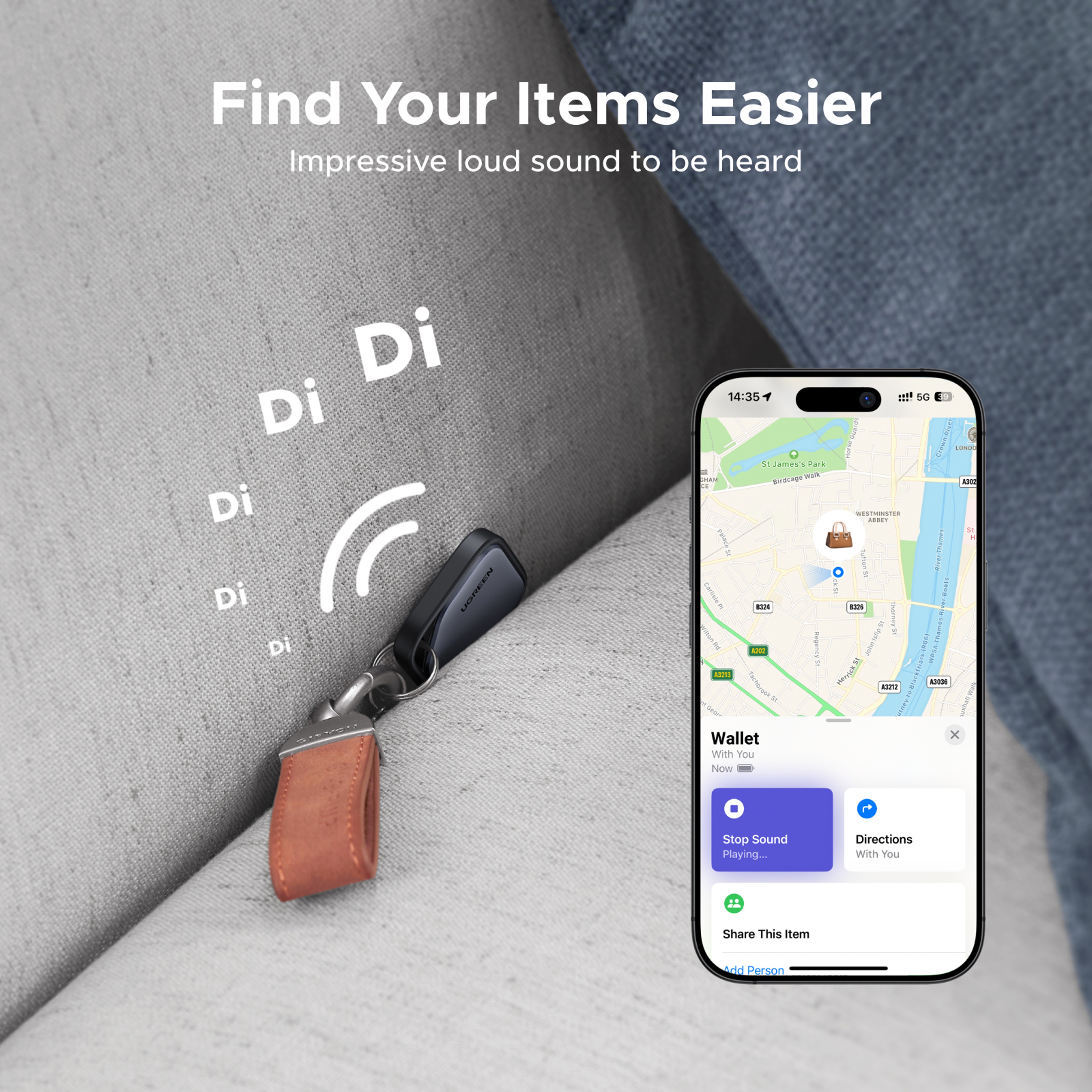 Smart Bluetooth Tracker Keys Finder Item Locator SmartTag 4
