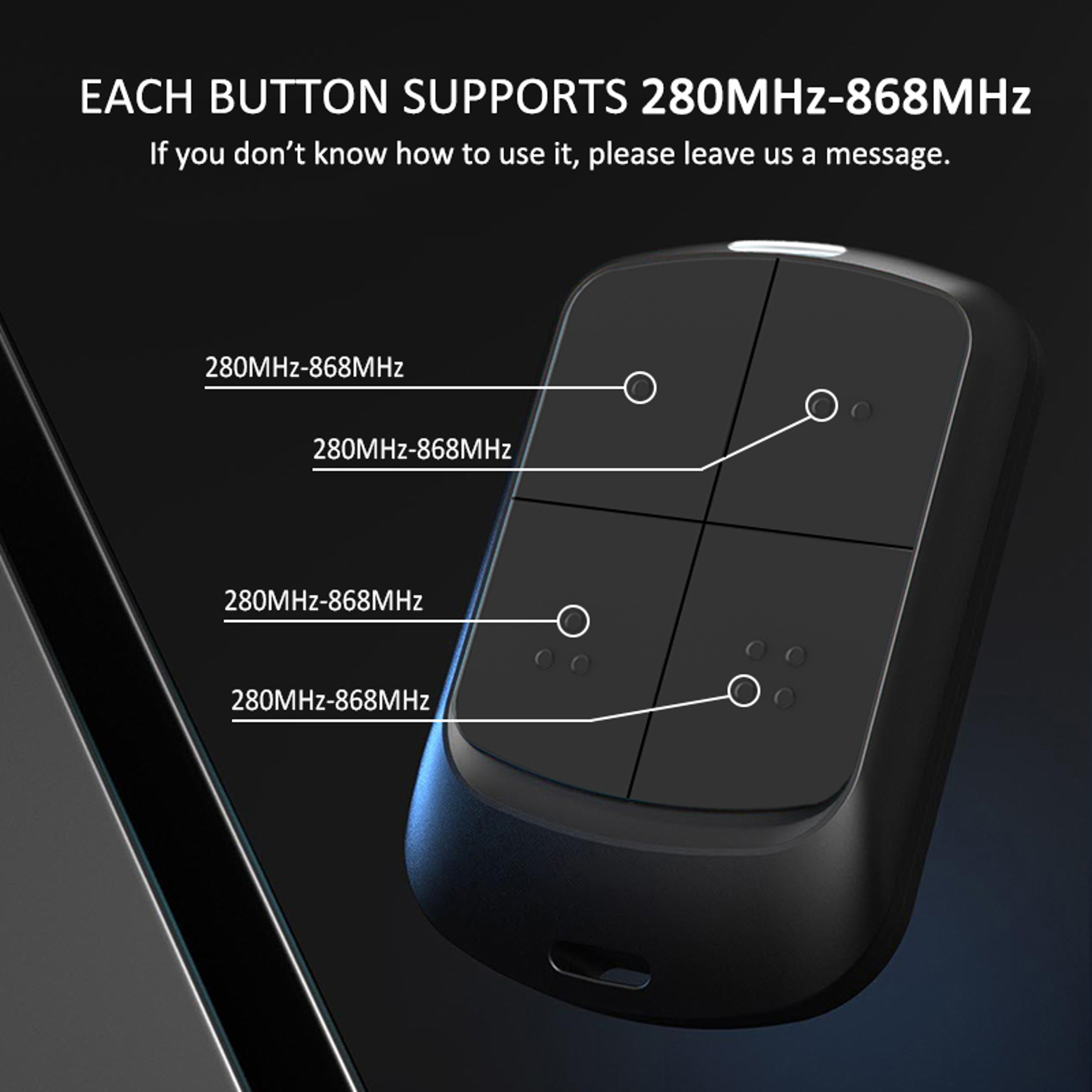 Multifrequency Garage Door Remote Control Duplicator Auto Scan Clone  Code Grabber Gate Opener 3