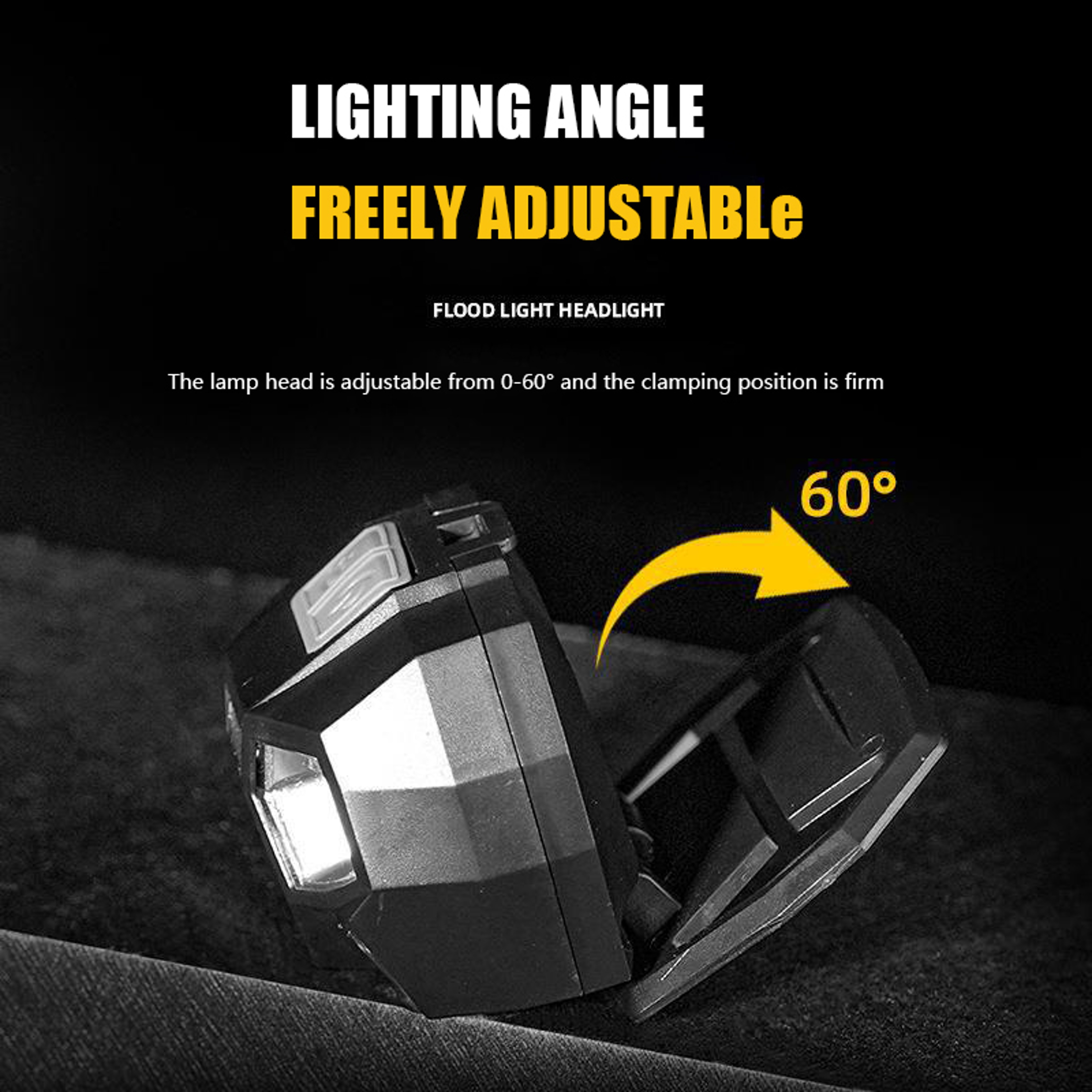 Tactical Helmet Light Headlamp USB Charging Waterproof Light For Hunting And Fishing 3