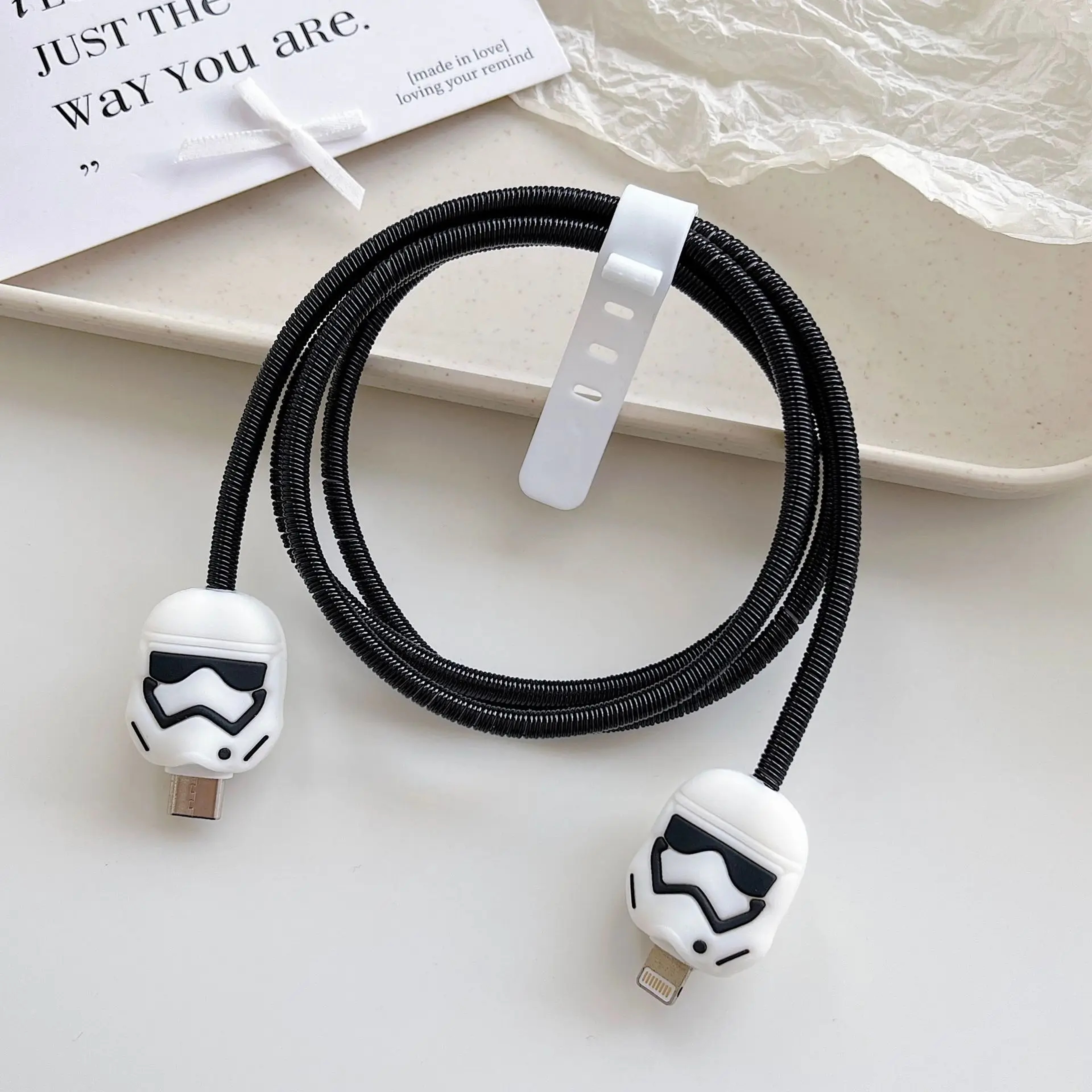Cartoon Charger Cable Protector For IPhone Charger Protection Stitch Data Line Winder 5