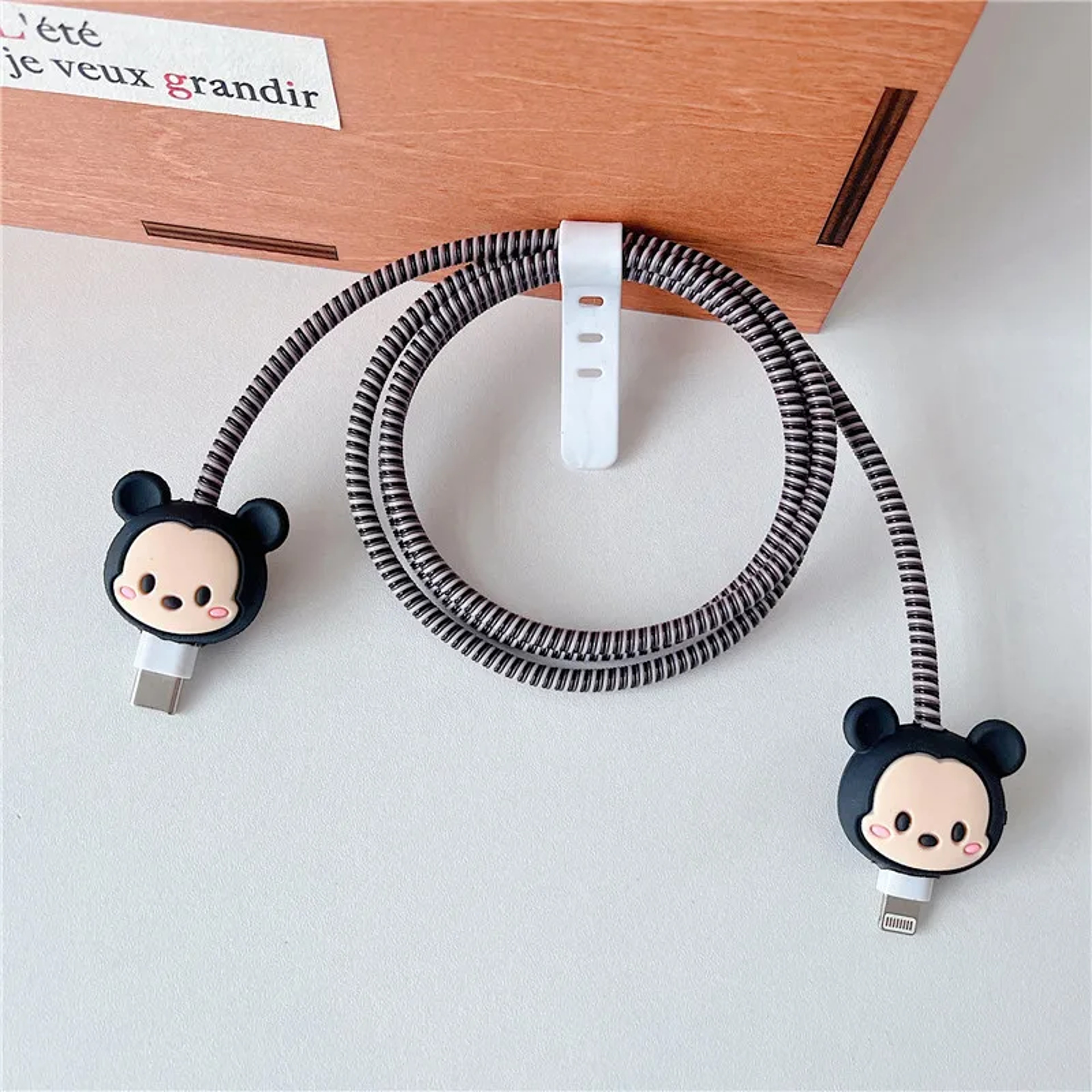 Cartoon Charger Cable Protector For IPhone Charger Protection Stitch Data Line Winder 3