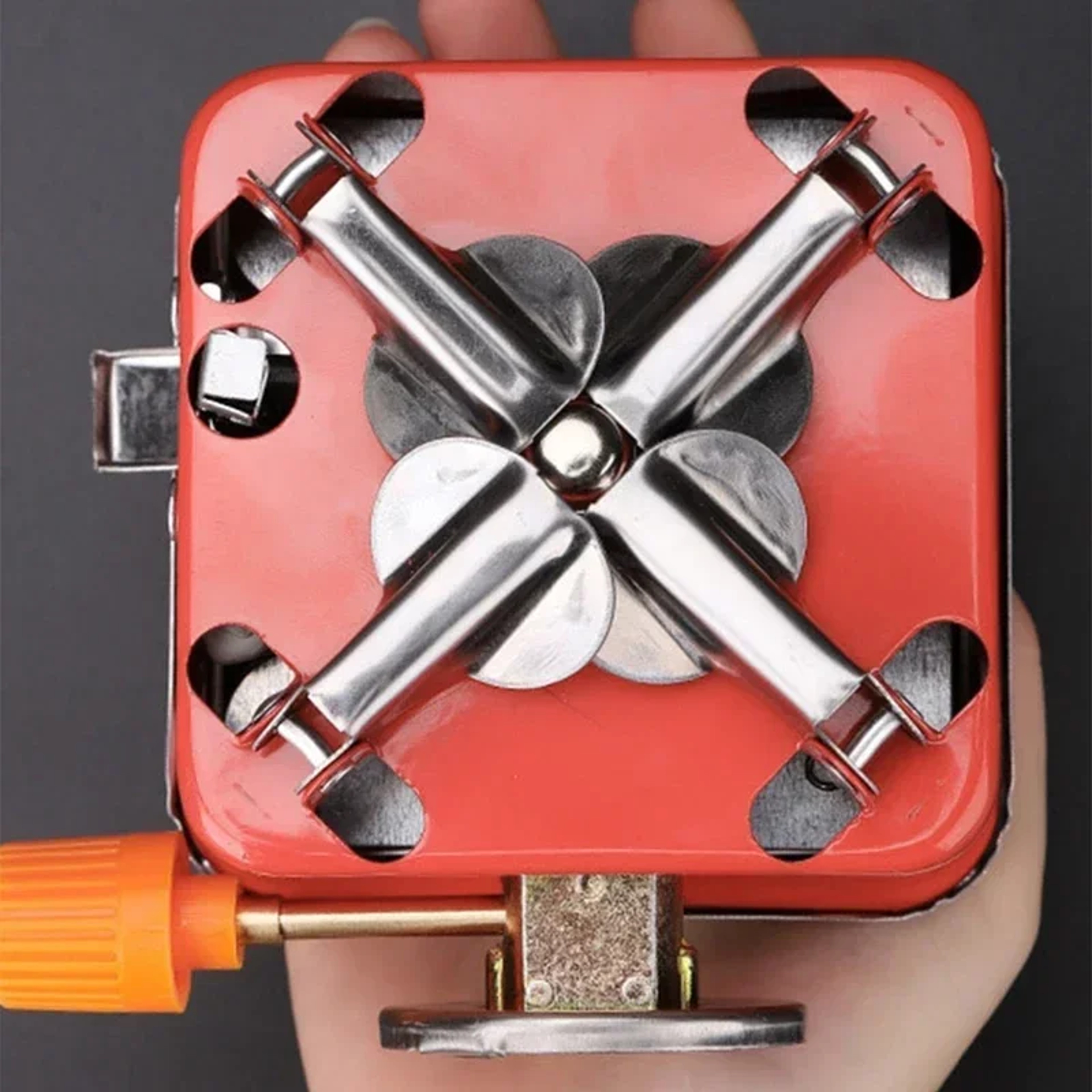 Portable Camping Stove Windproof Foldable Gas Tank Burner For Hiking BBQ And Outdoor Cooking 3