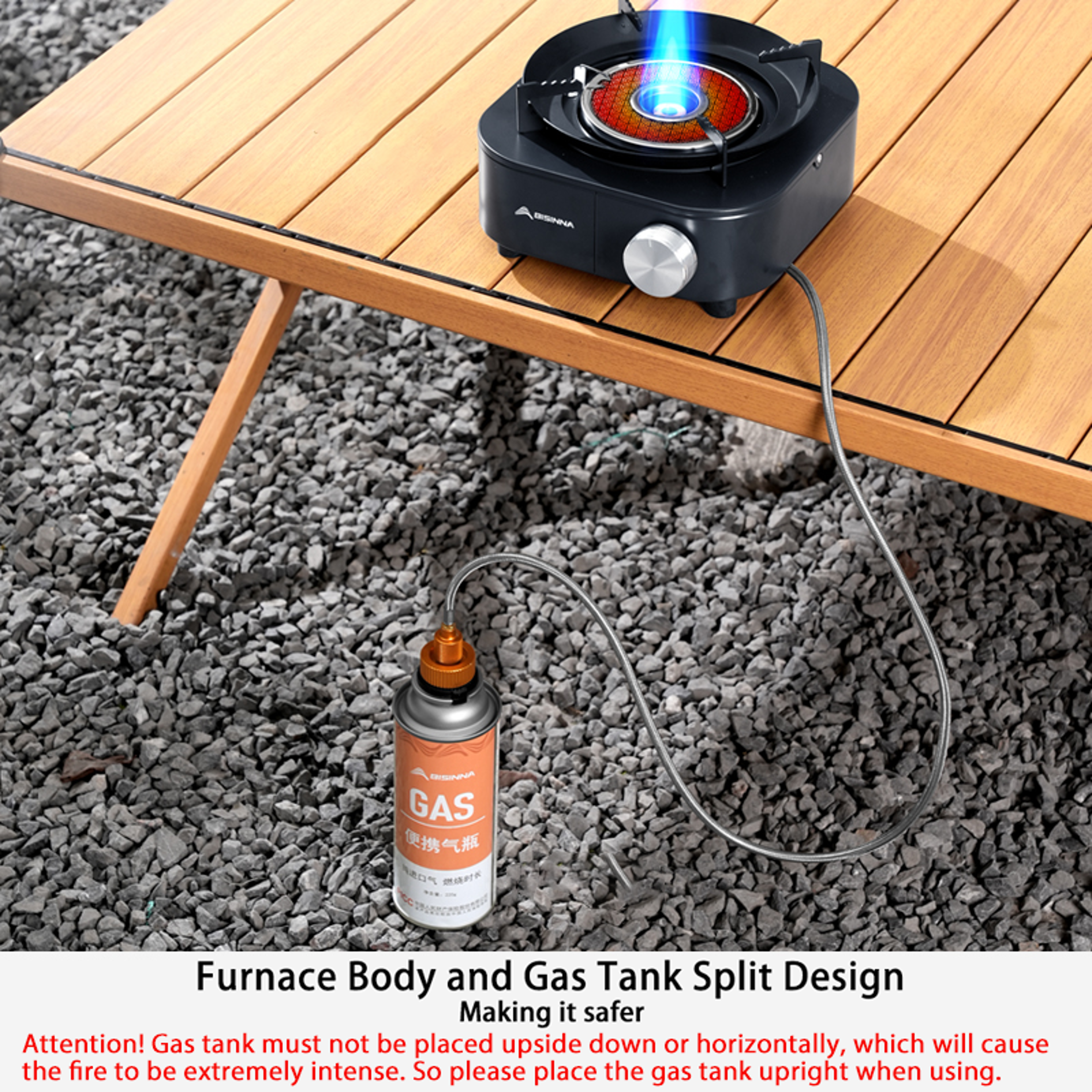 Portable Infrared Gas Stove For Outdoor Camping And Hiking 2