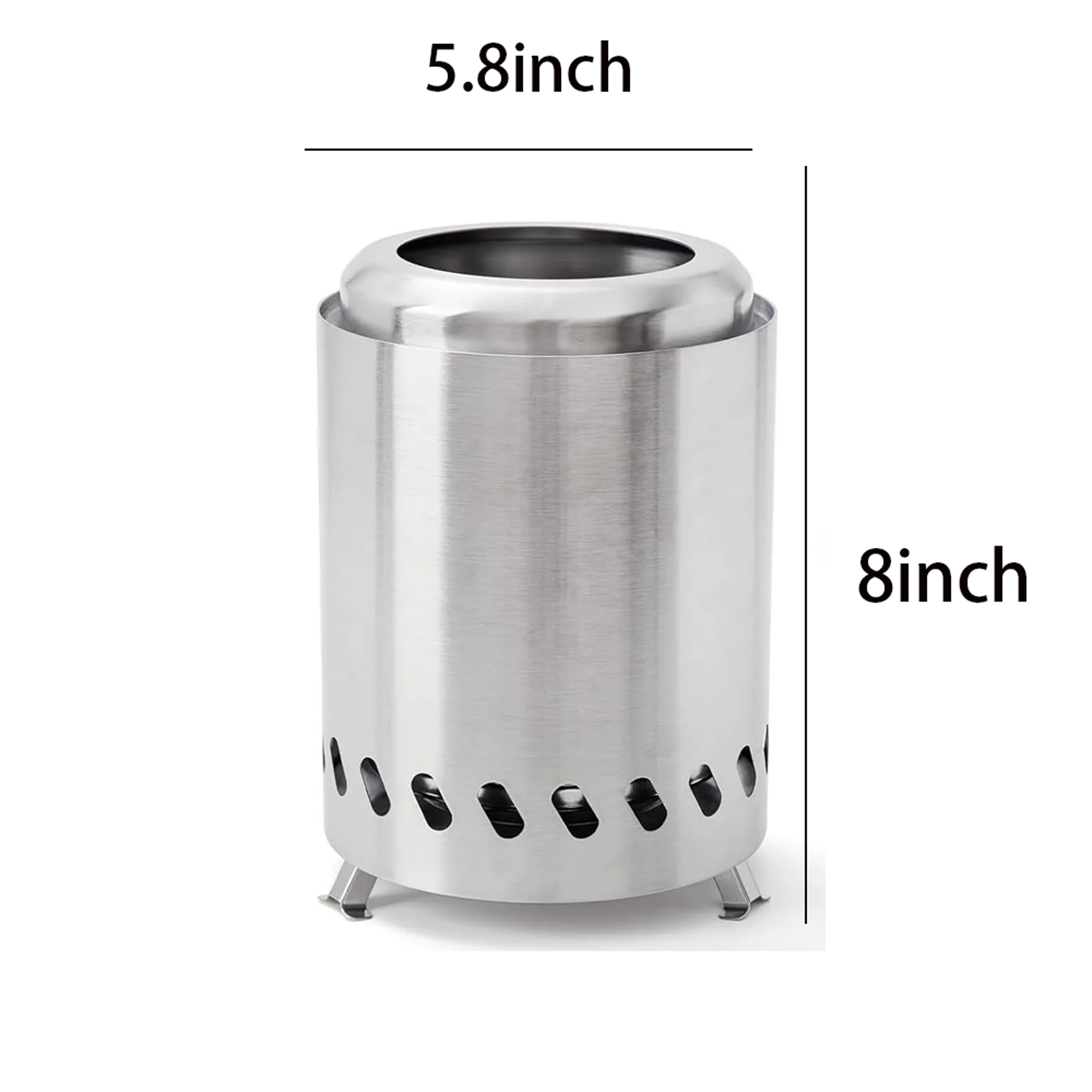 Portable Stainless Steel Wood Burner Stove For Camping  Outdoor Adventures Smokeless Mini Firewood  6