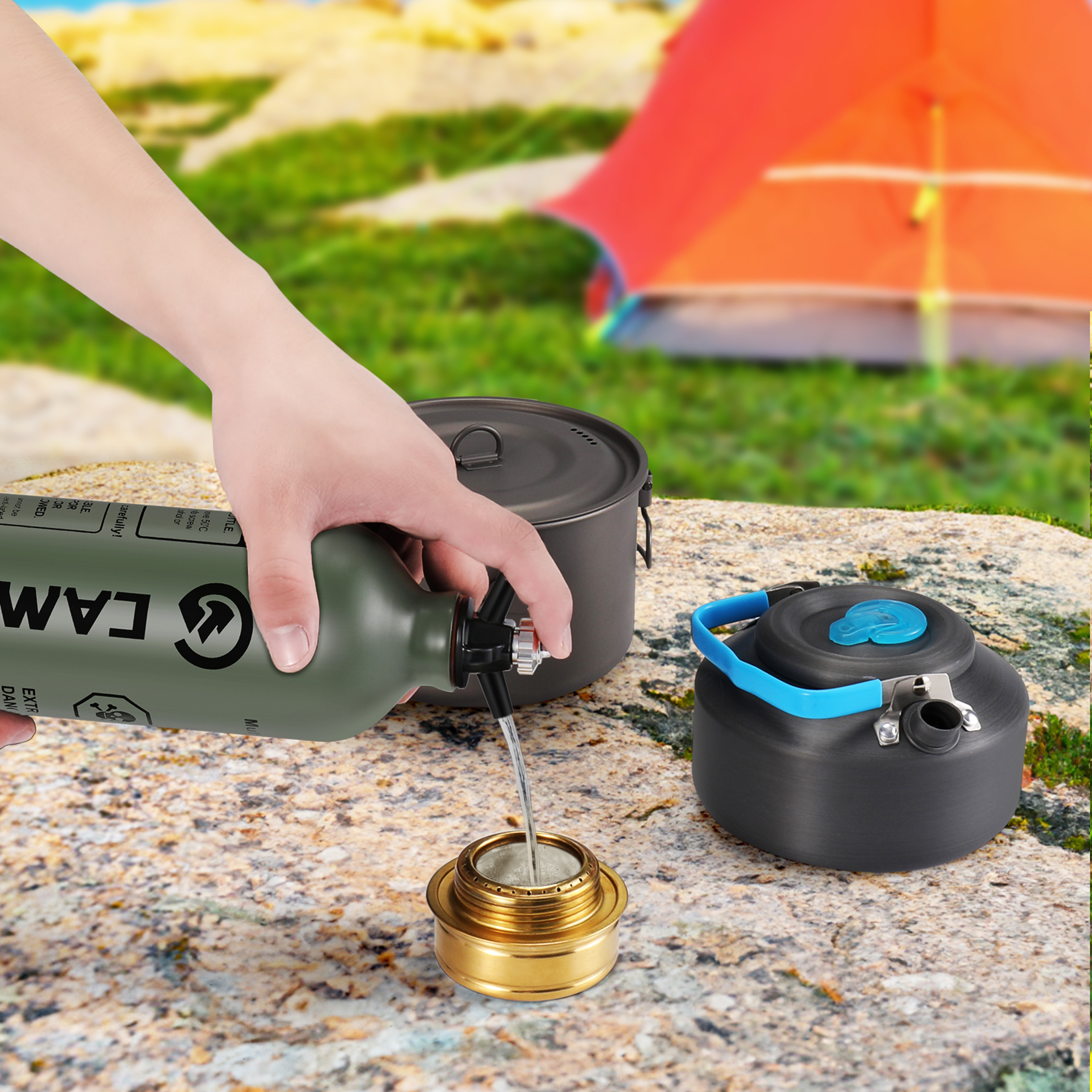 Liquid Fuel Bottle For Outdoor Camping Water Bucket With Safety Valve 3