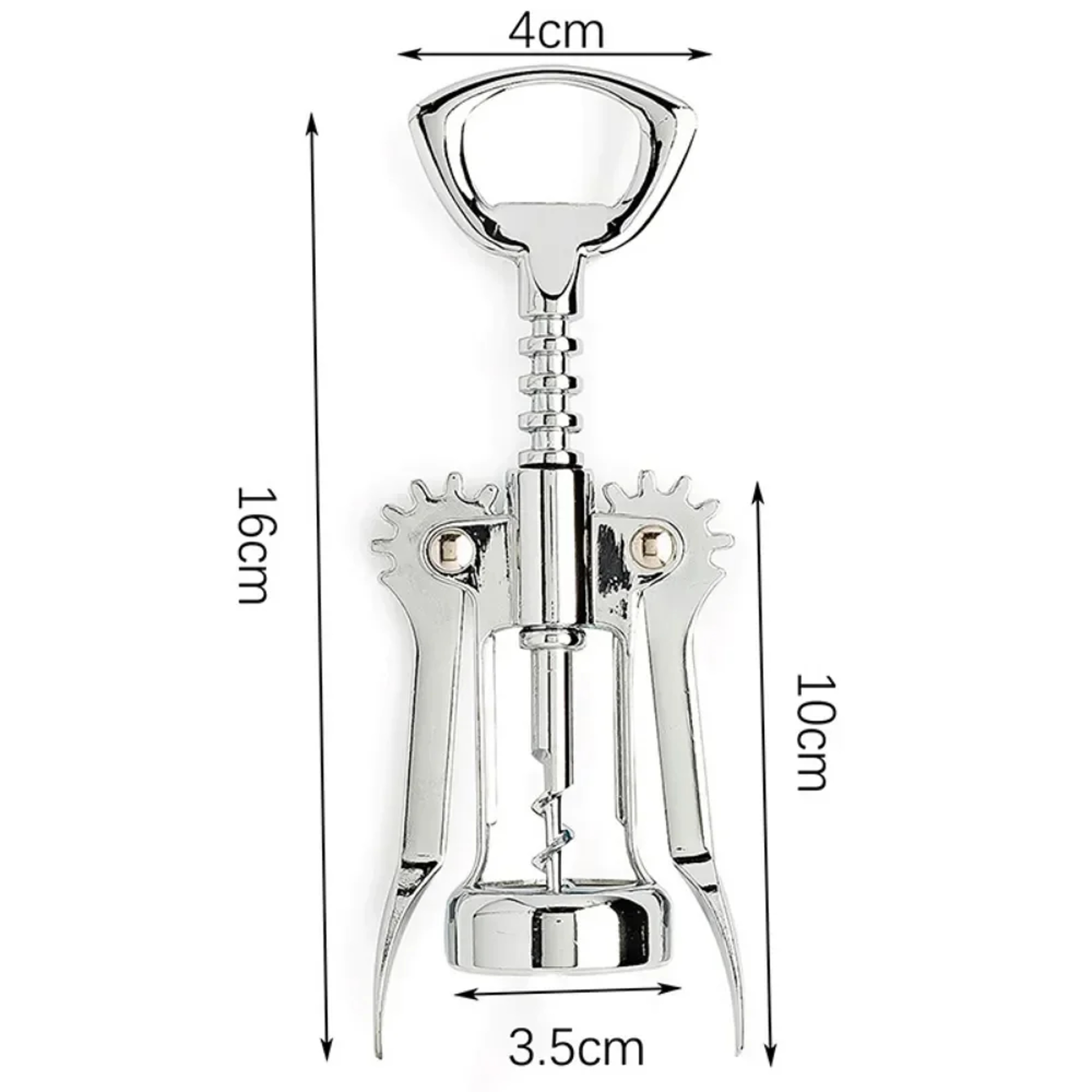 Premium Zinc Alloy Wine Bottle Opener Classic Champagne Corkscrew With Stainless Steel Drill 5