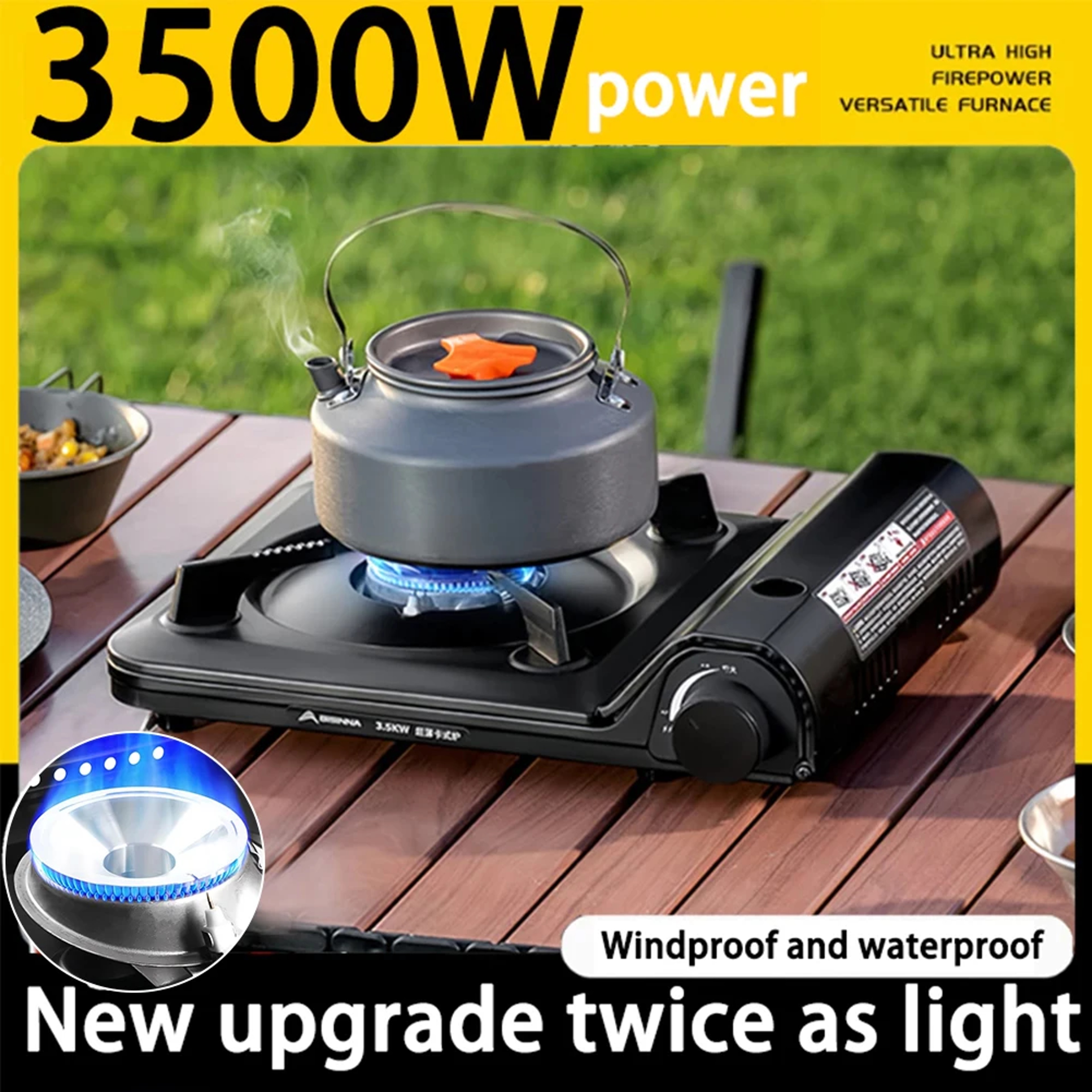 Portable Single Burner Camping Gas Stove Compact  Reliable Outdoor Cooking Solution 1