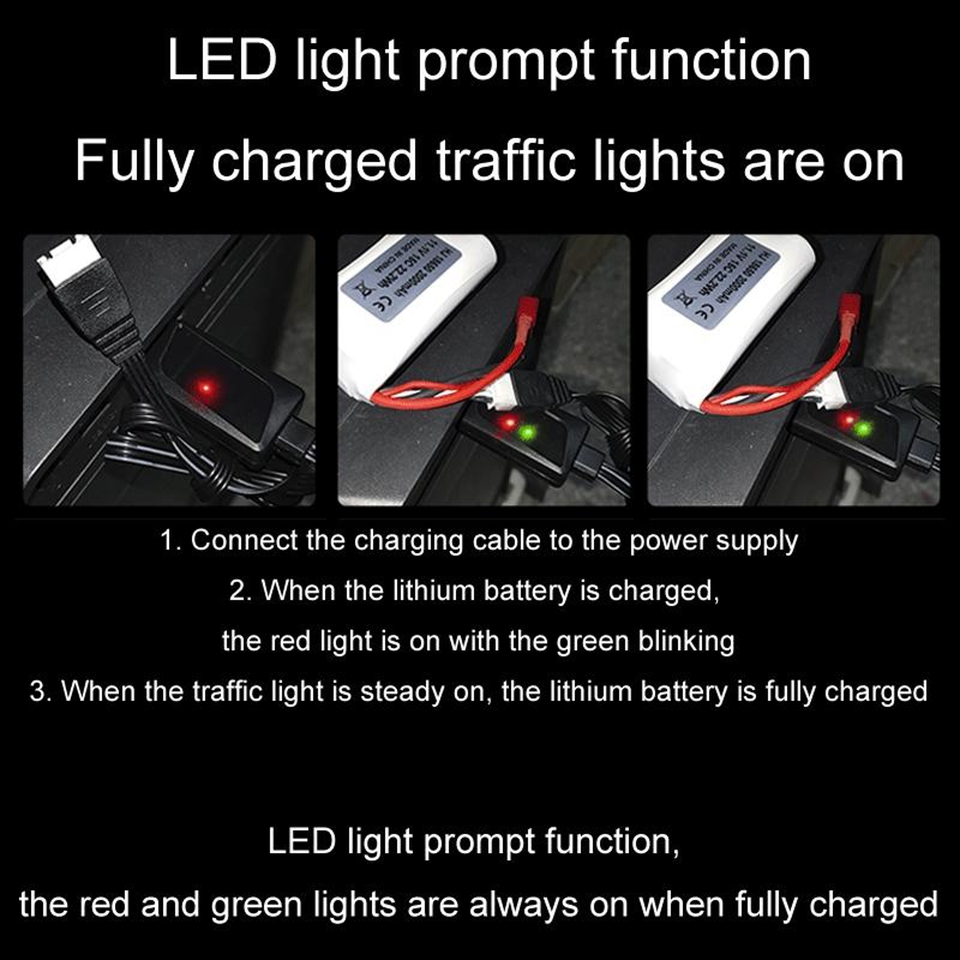 Smart USB Lithium Battery Charger Cable with LED Indicator  Fast Safe Charging – view 10