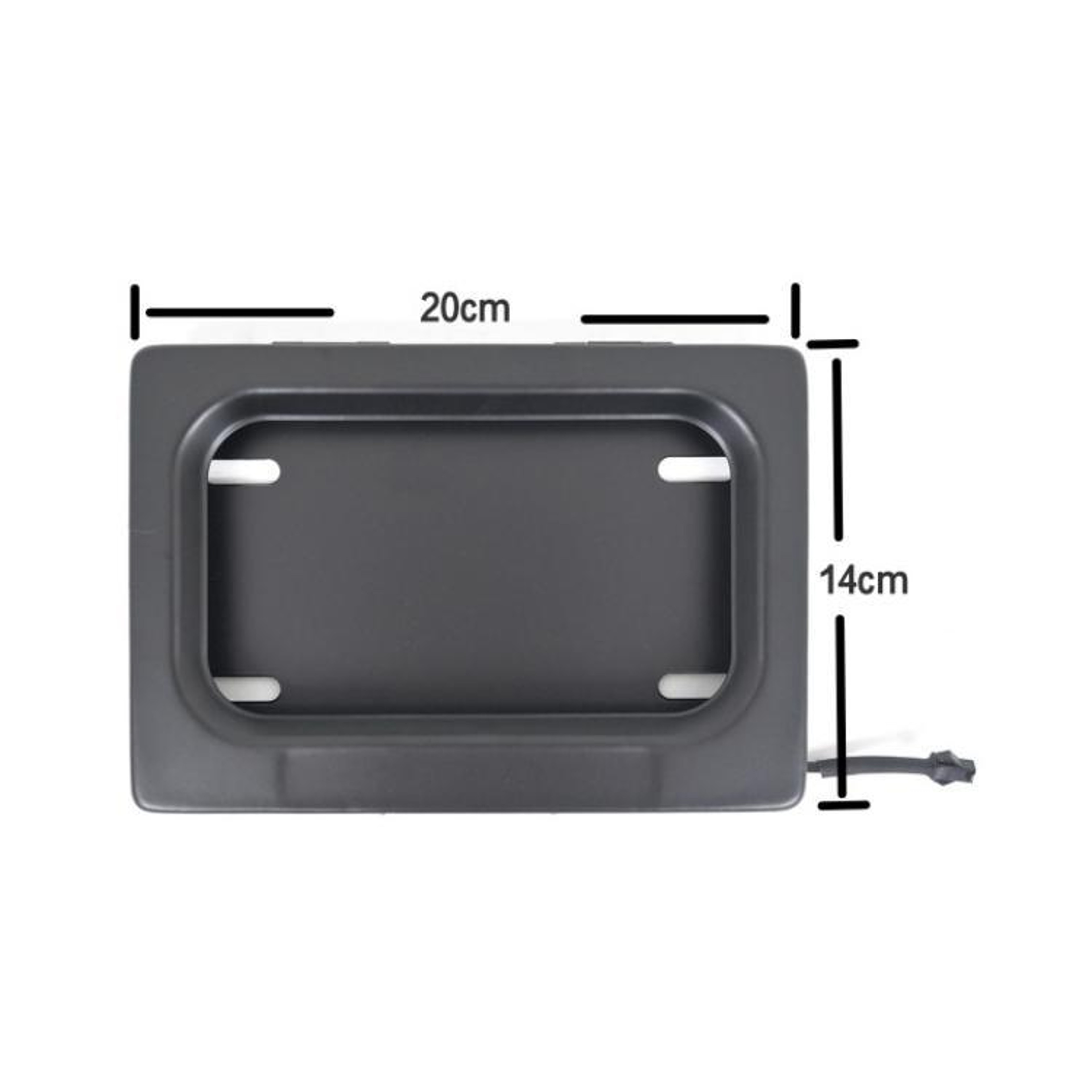 Remote Control Motorcycle License Plate Cover Hidden Plate Shutter Frame – view 8