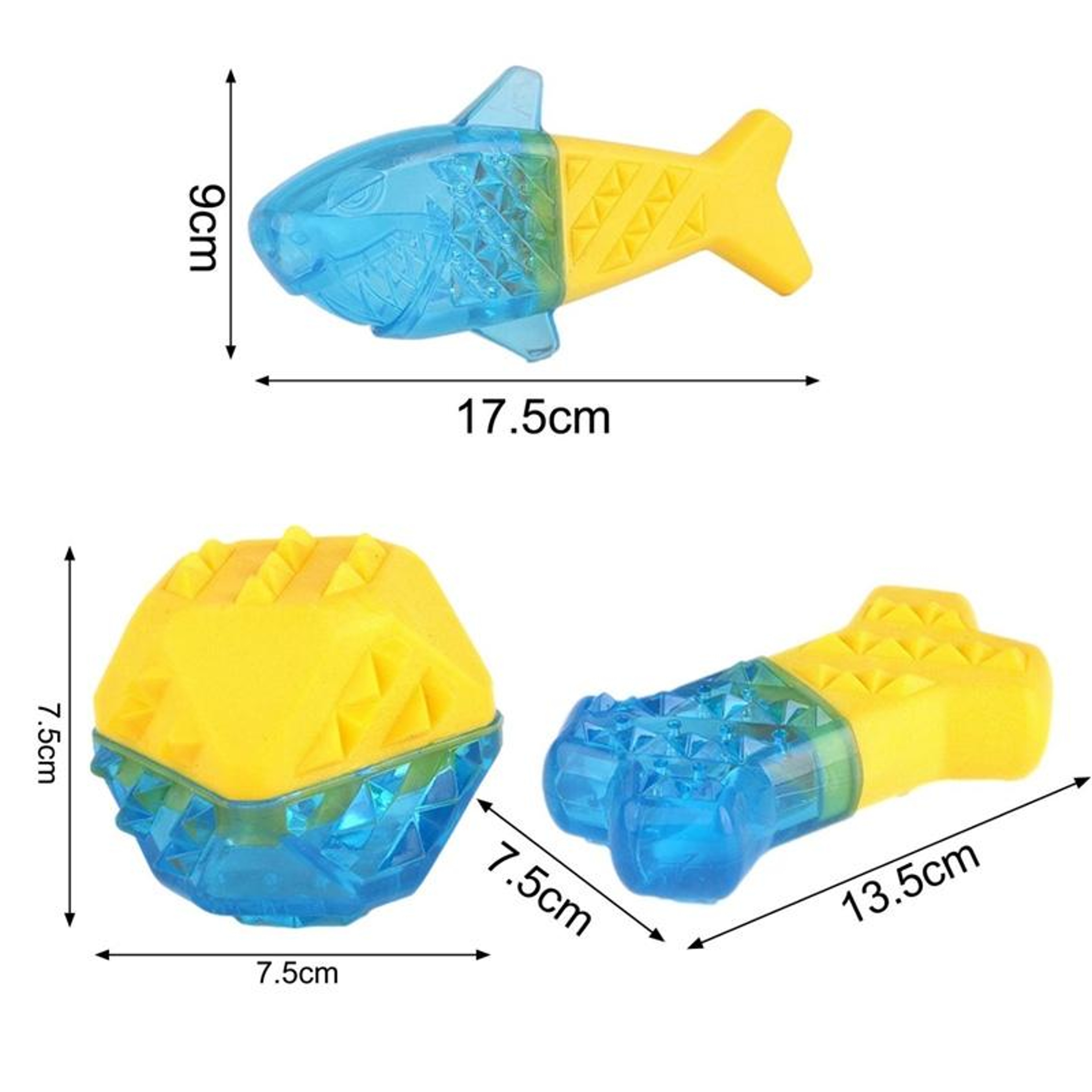 Frozen Treat Dog Chew Toy TPR Dental Chew Toy For Dogs Small Fish Teeth Cleaning Toy 5