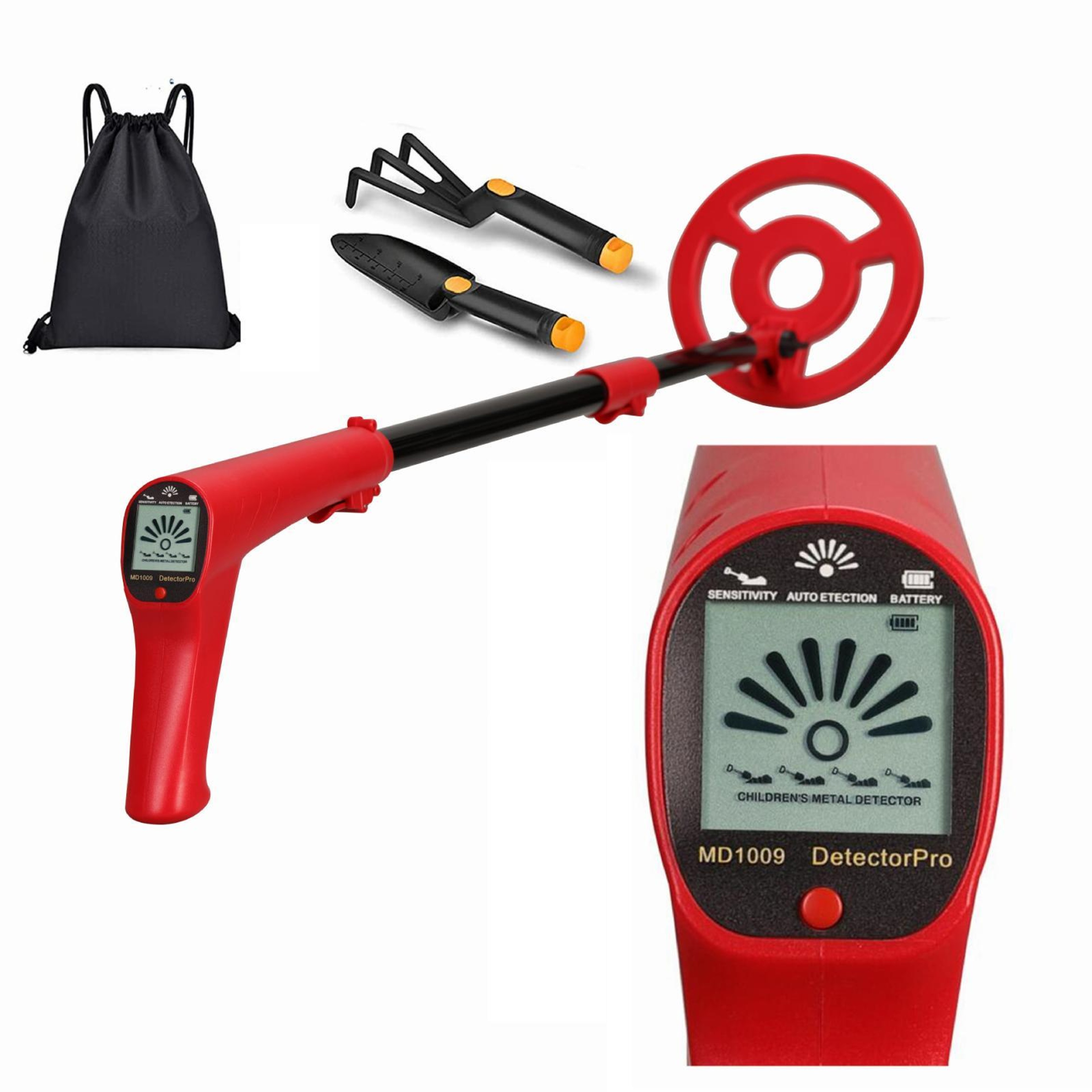 Kids Adventure Metal Detector Toy With LCD Screen High Sensitivity Treasure Finder 2