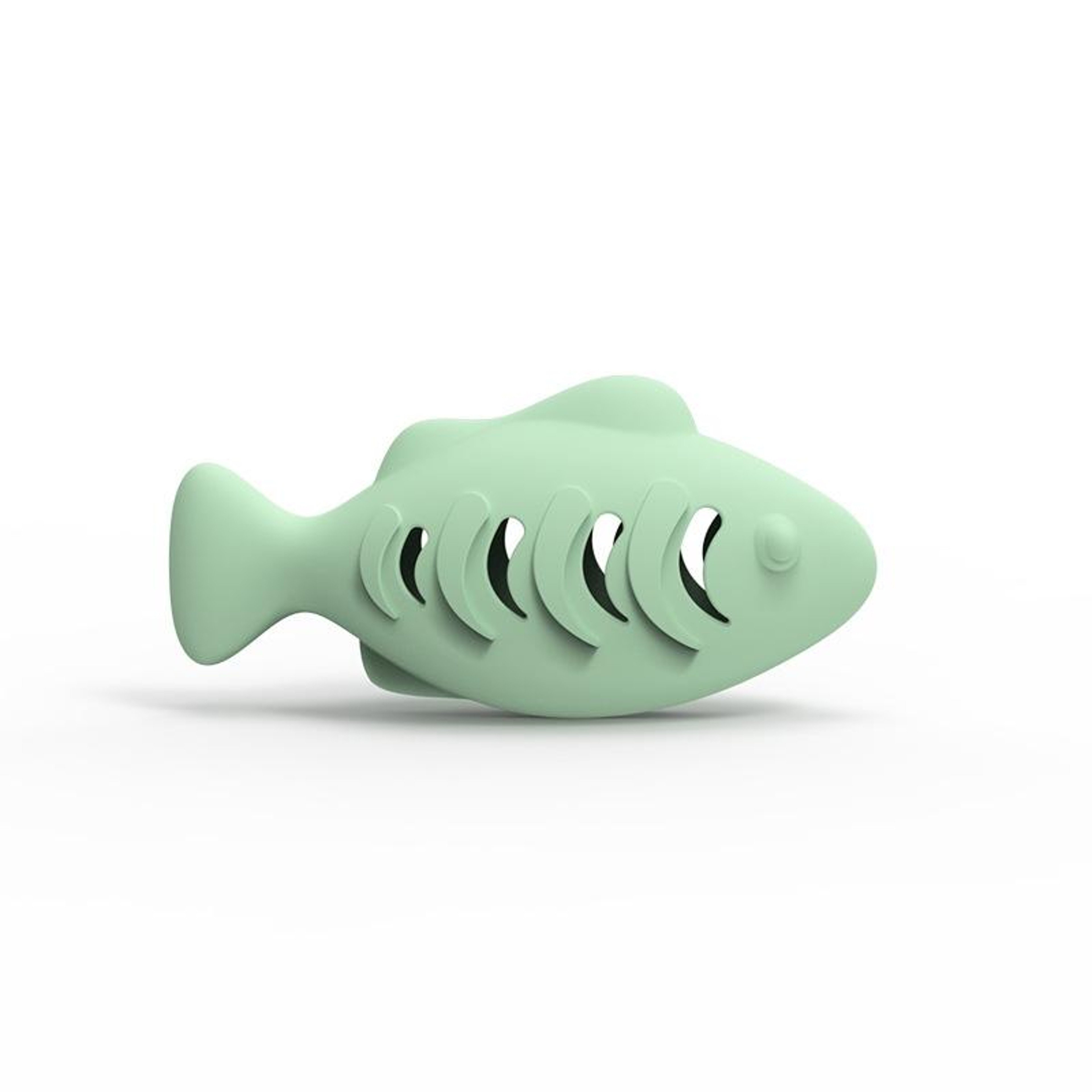 Interactive Silicone Fish Cat Toy Treat Dispenser for Active Cats – view 3