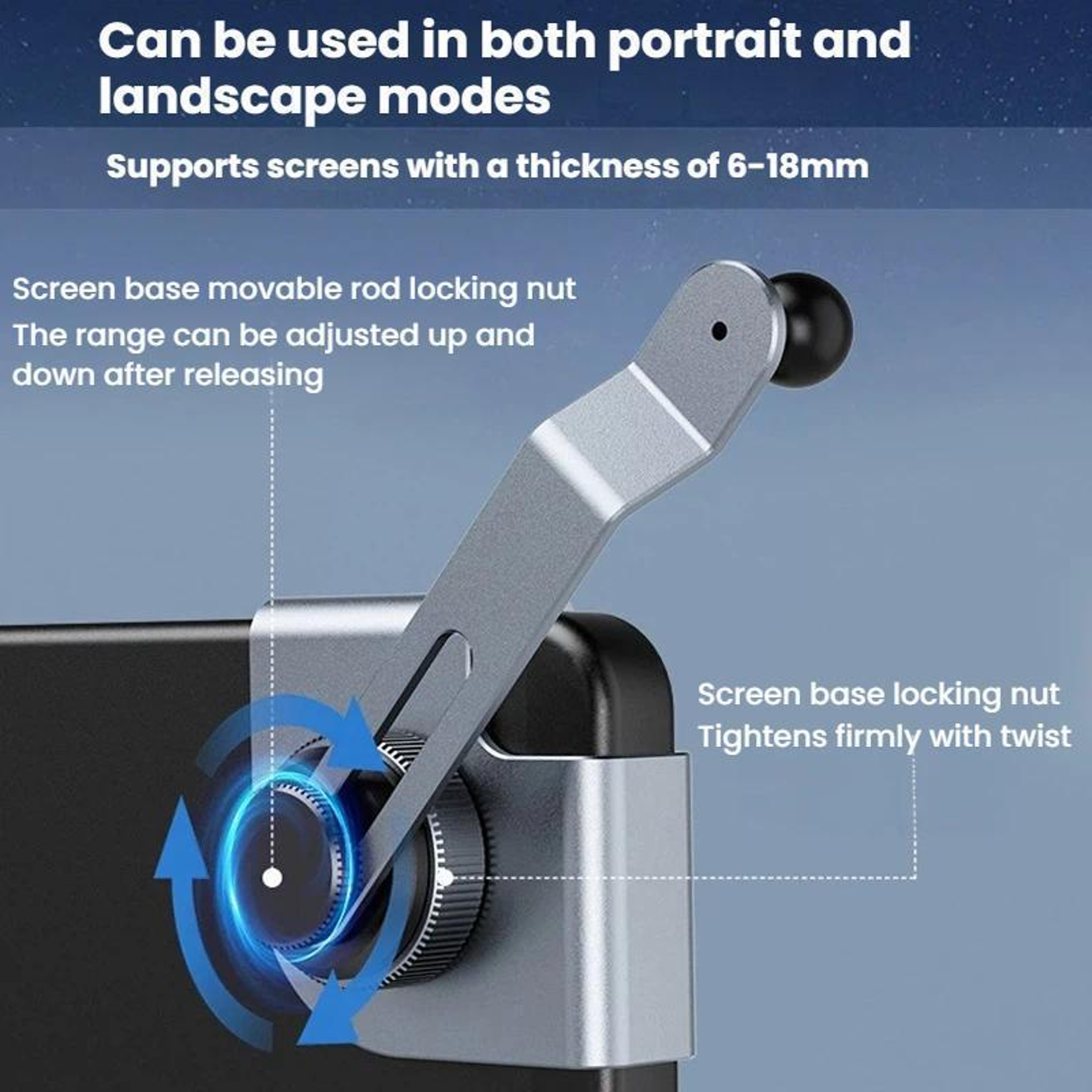 Rotatable Car Phone Holder For Dashboard With 360 Adjustable Mount For Tesla BYD NIO Displays 2