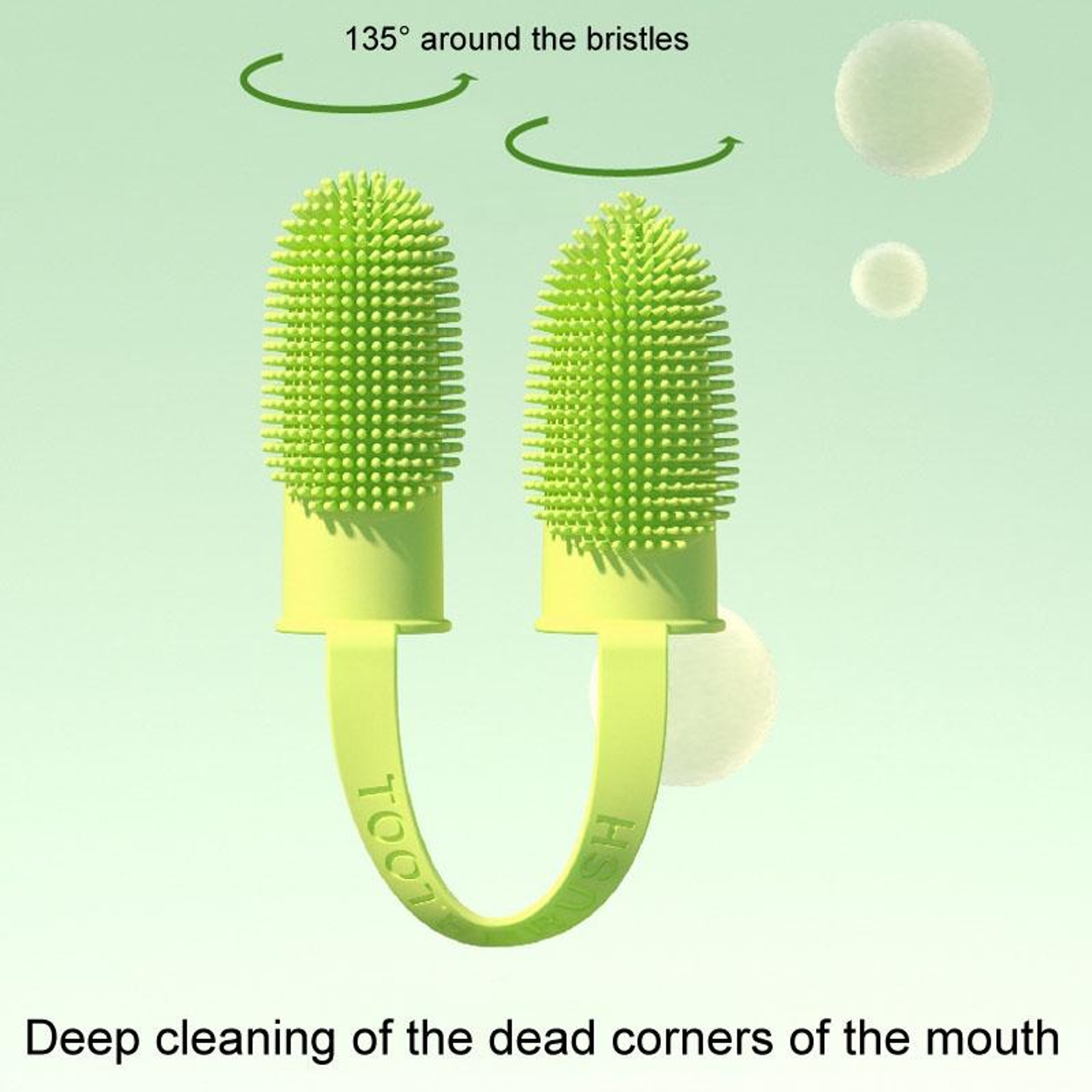Dual Finger Pet Toothbrush Soft Silicone Dog  Cat Dental Cleaning Kit 6