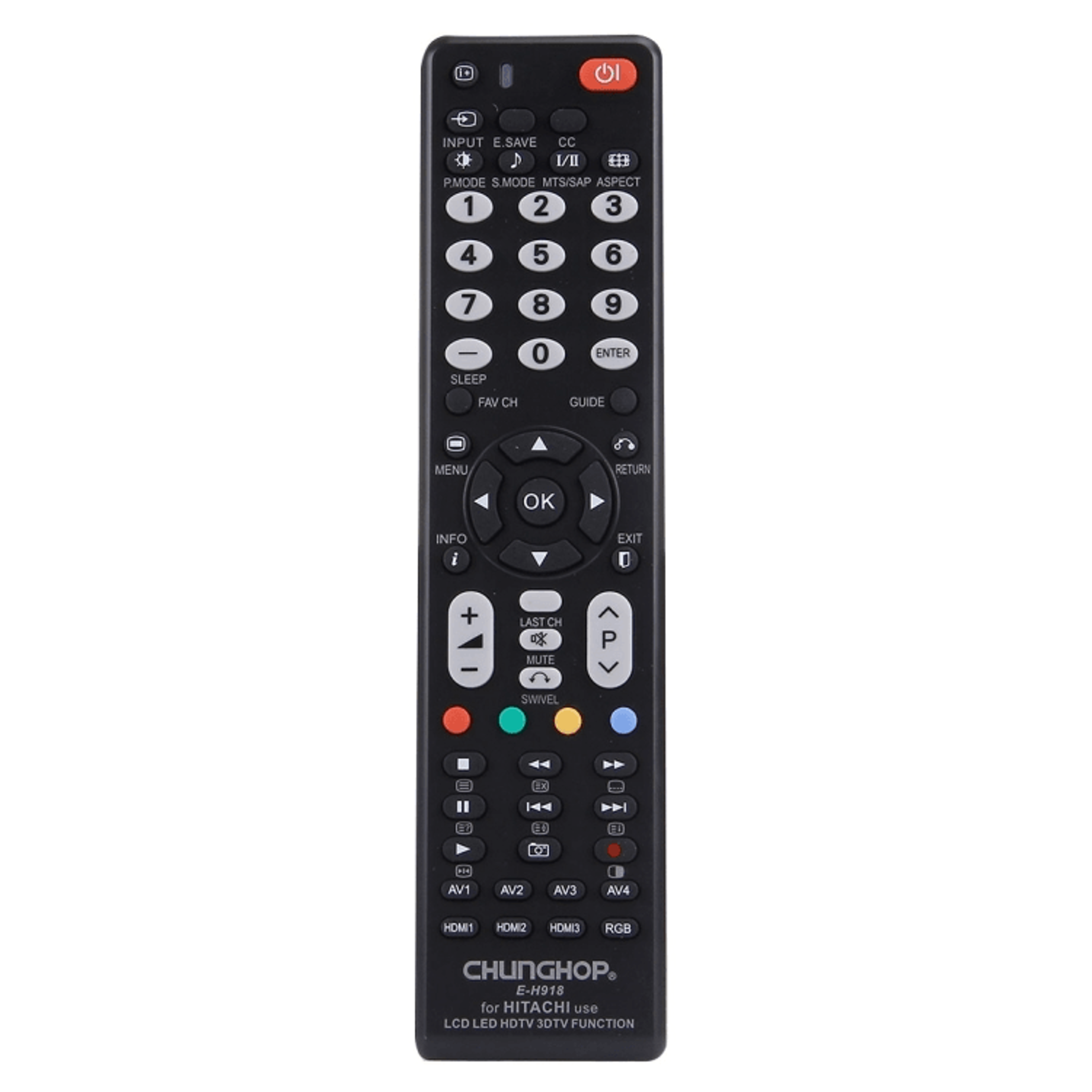 EH910 Universal Remote For Haier TVs No Setup Replacement Controller 12