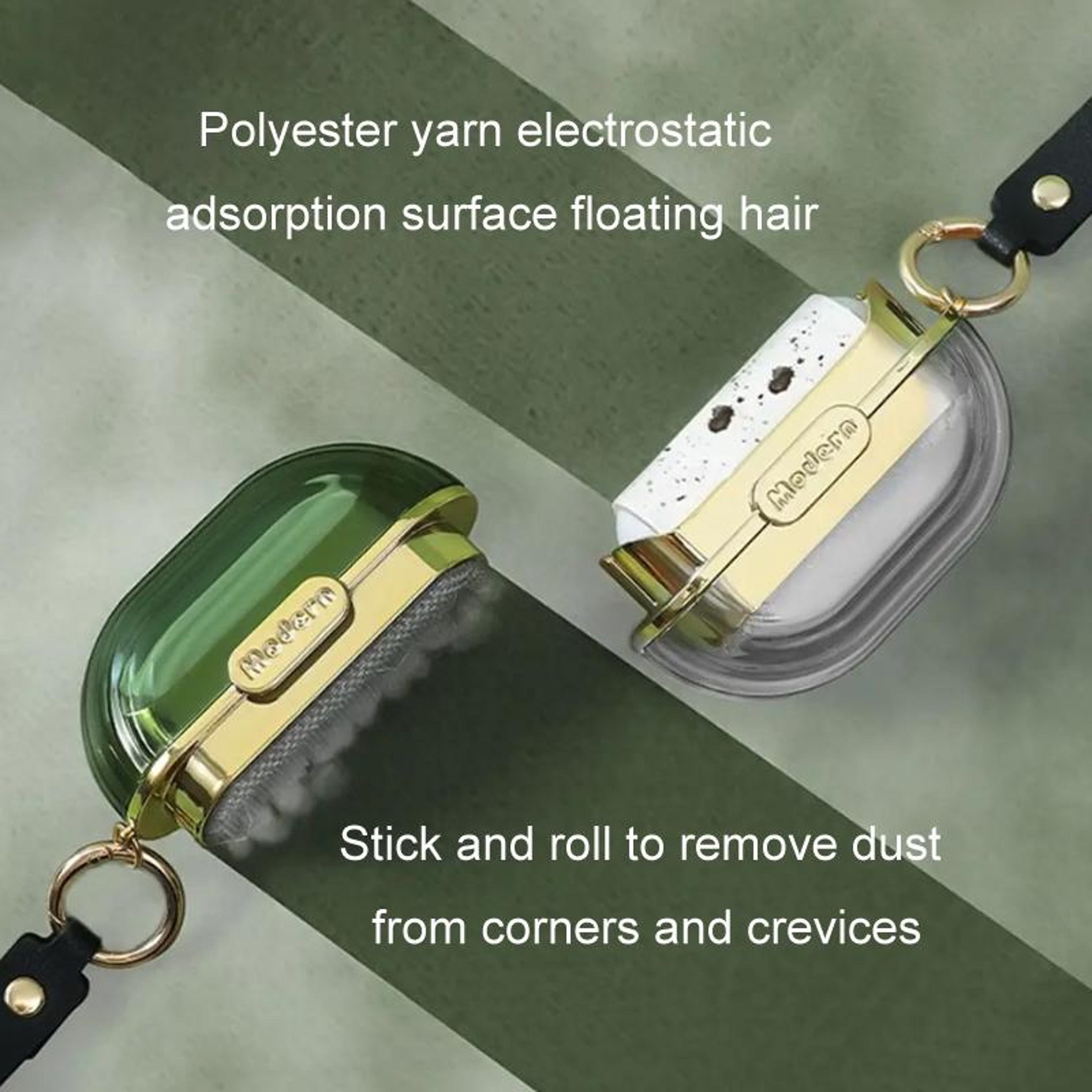 Portable Lint Roller With Refill Sheets Compact Clothing Hair Remover For Travel  Home 2