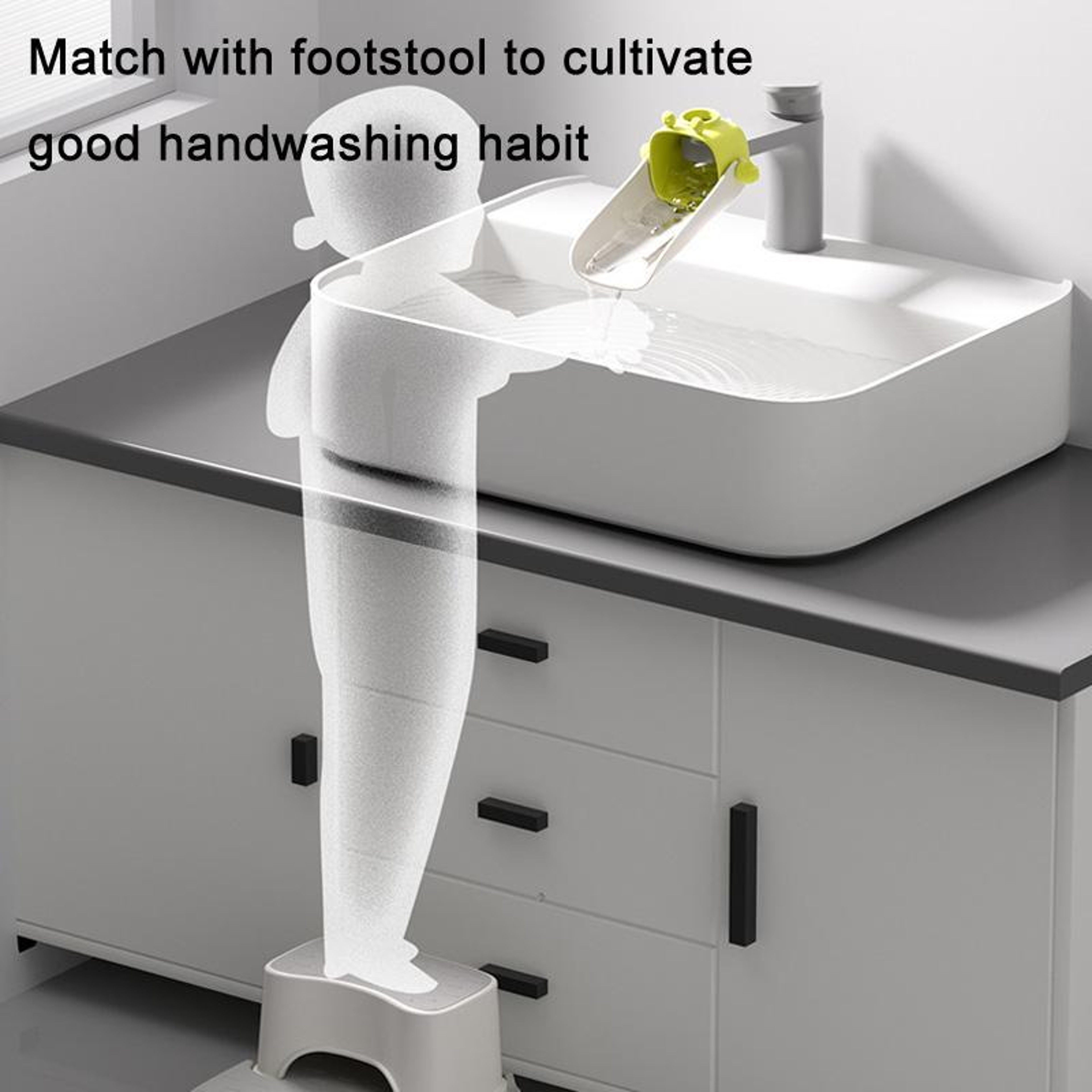Kids Faucet Extender Splash Guard Silicone Baby Faucet Extender For Easy Handwashing 3