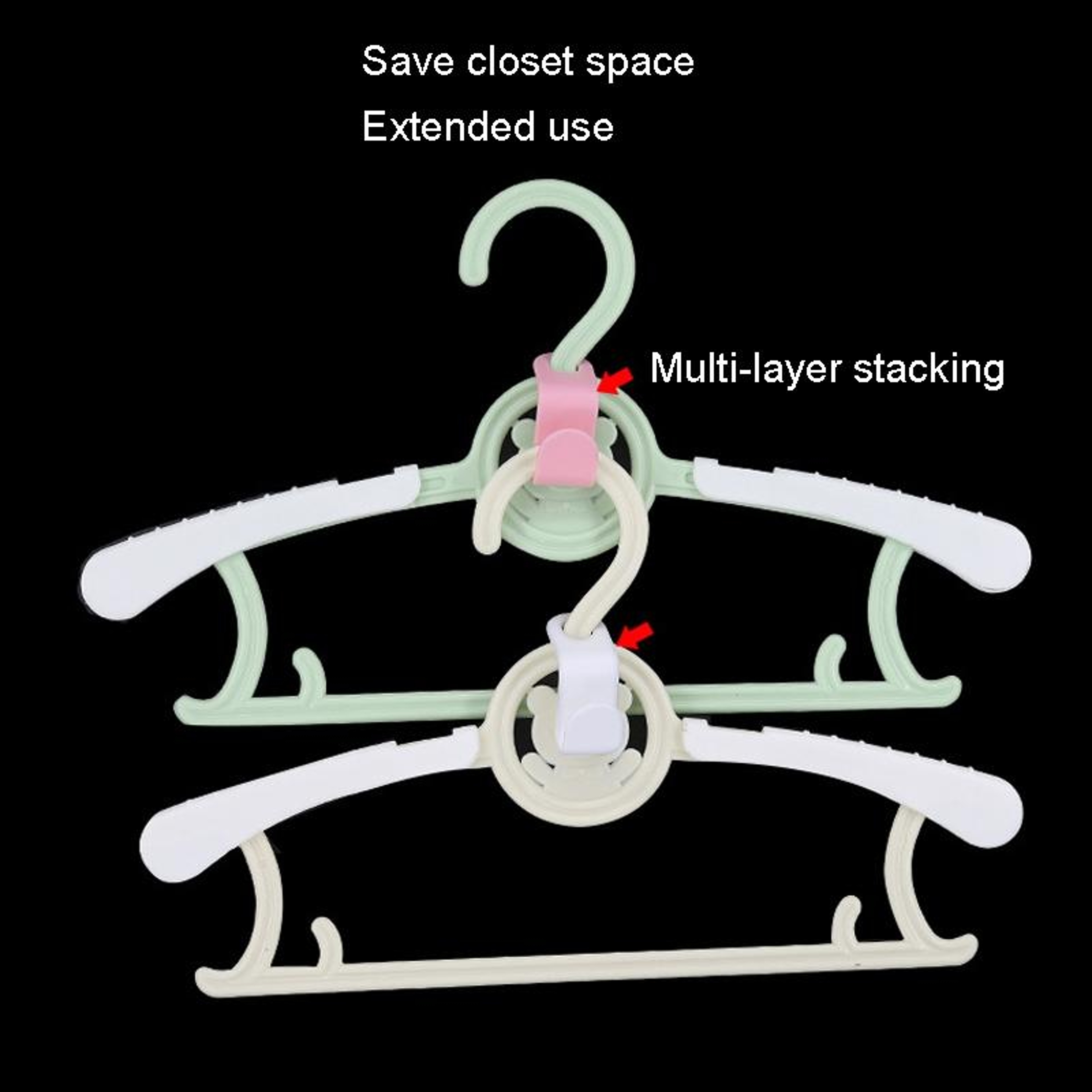 Space Saving Hanger Hooks Closet Organizer Extender Clips 3