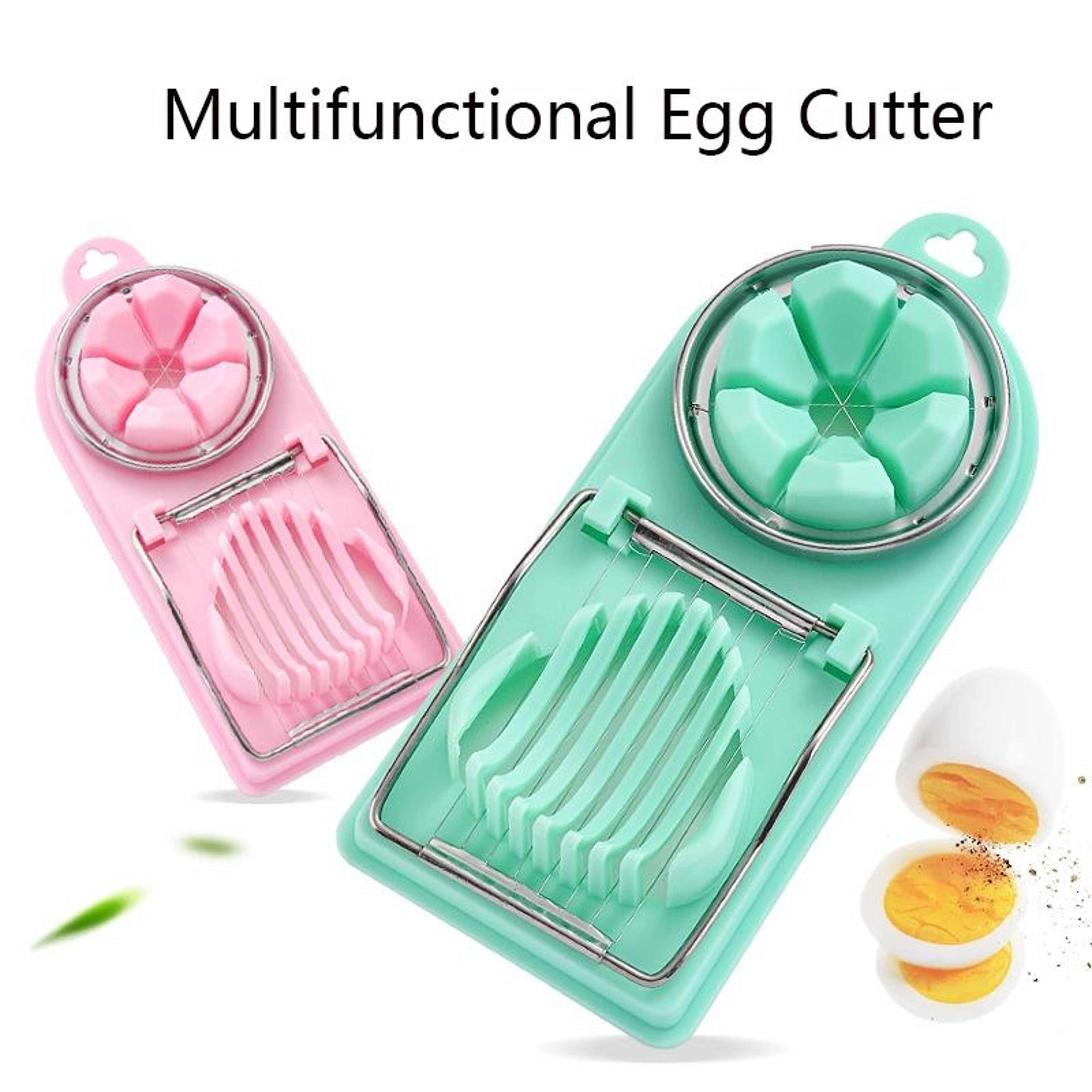 Egg Slicer And Egg Cutter Set For HardBoiled Eggs And Soft Fruits 1
