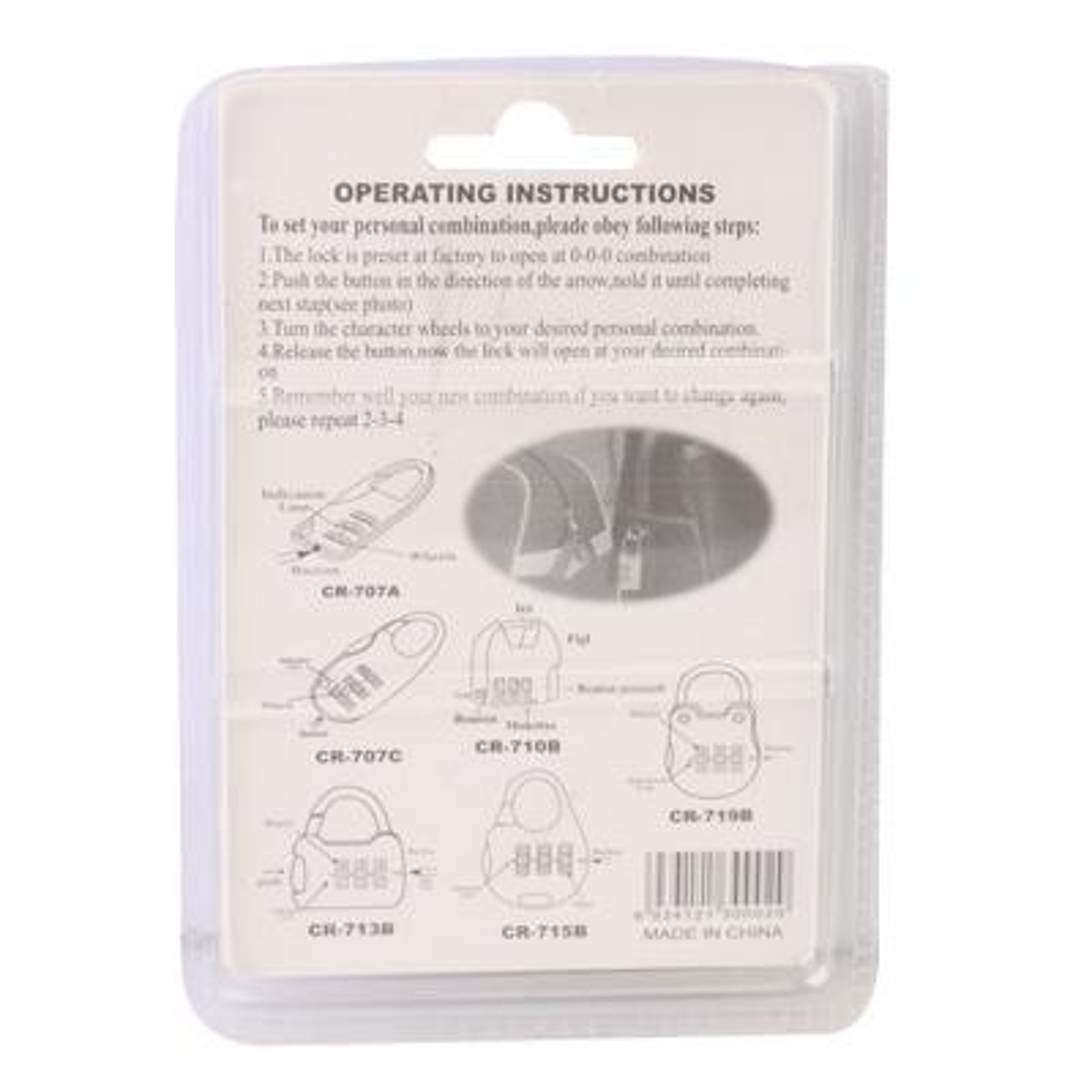 Portable Mini Combination Lock With Folding Knife Multi Tool For Travel And Everyday Security 4