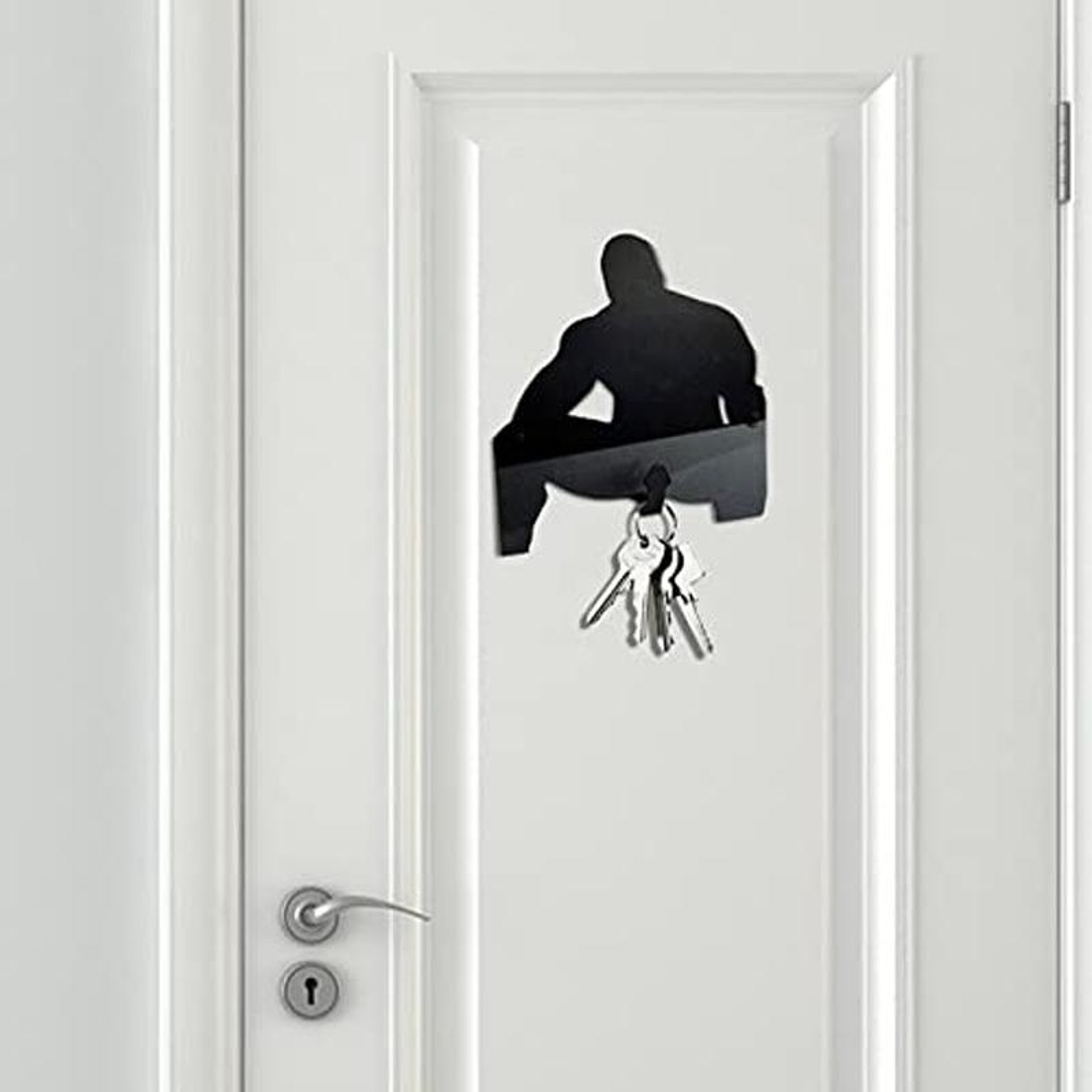 Muscle Man Wall Key Holder Rack Funny Decorative Hook Organizer For Keys And Small Items 1