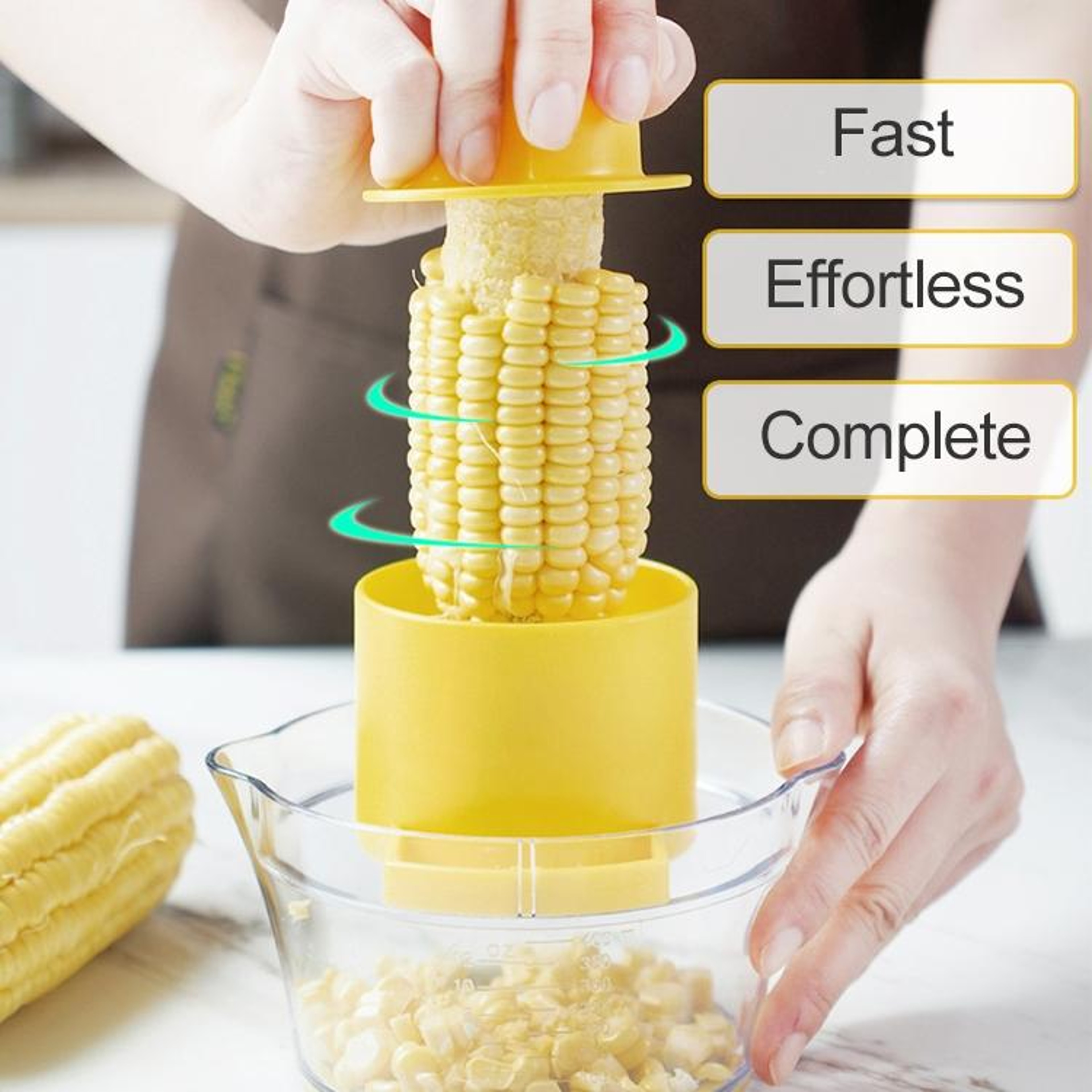 Stainless Steel Corn Stripper Tool Manual Corn Thresher Peeler For Quick Kitchen Prep 6