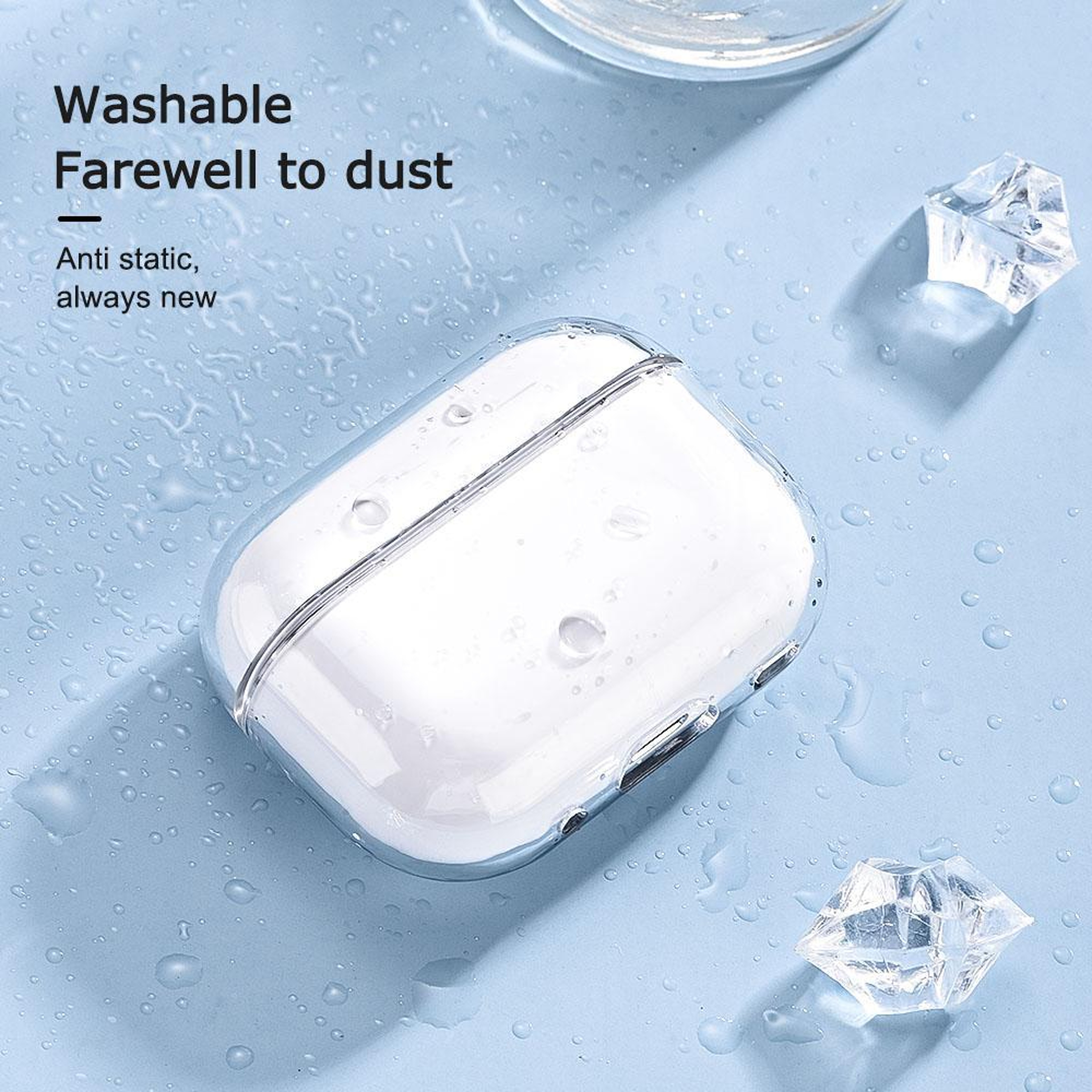 AirPods Pro Clear Case Hard Shell Transparent Protective Cover – view 3
