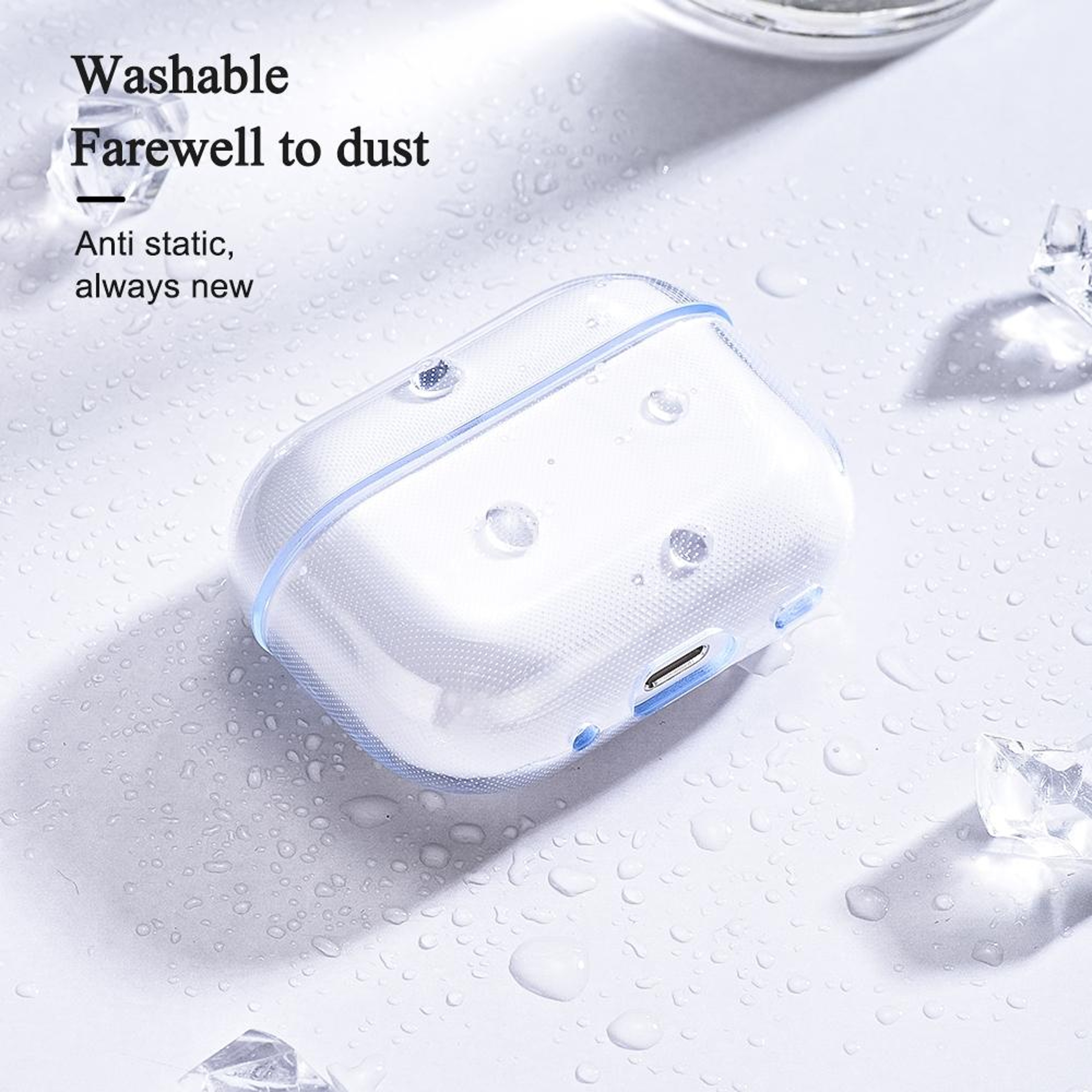 Crystal Clear TPU AirPods Pro Case Cover – view 2
