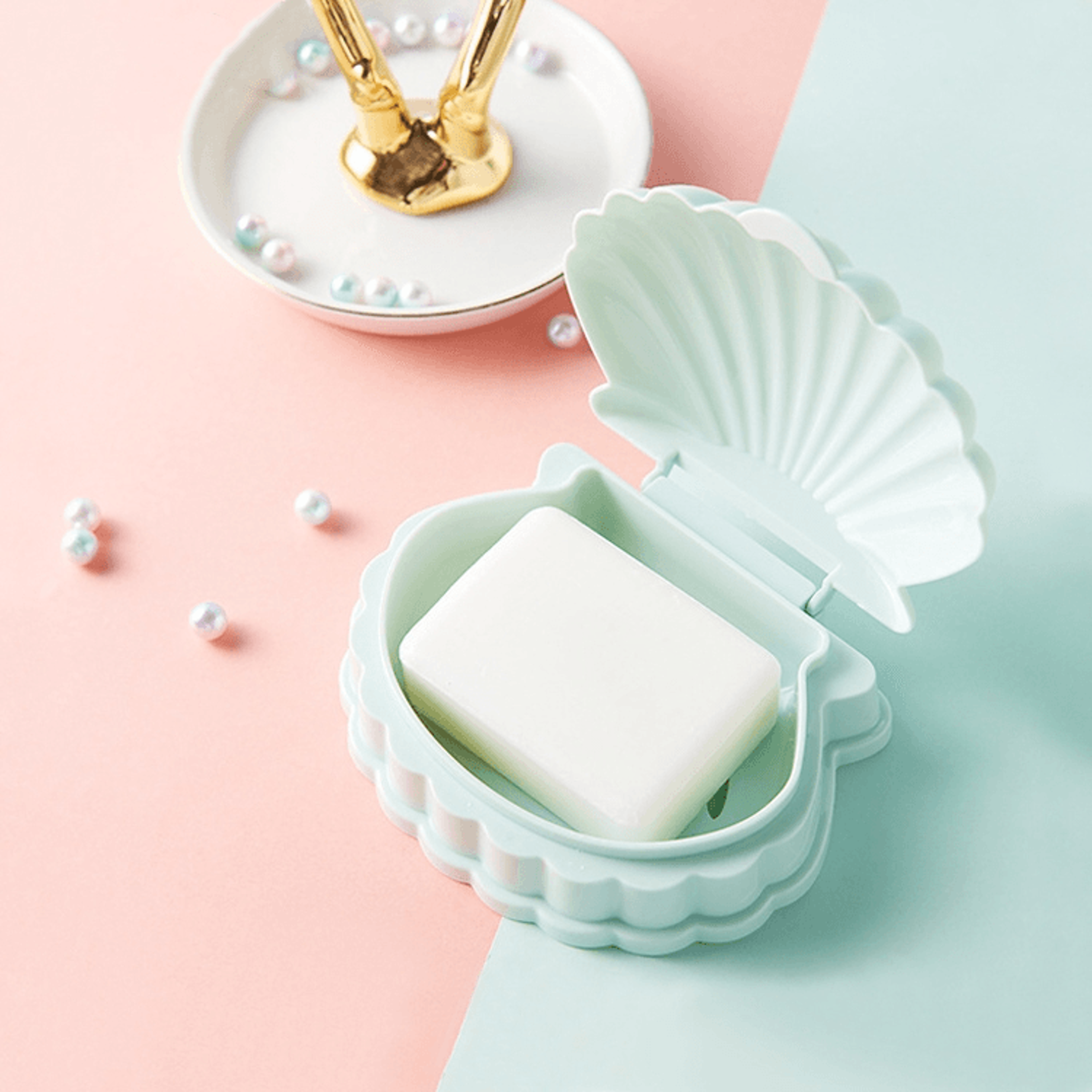 Portable Soap Box With Drain Holder Leakproof Travel Soap Case Storage 7