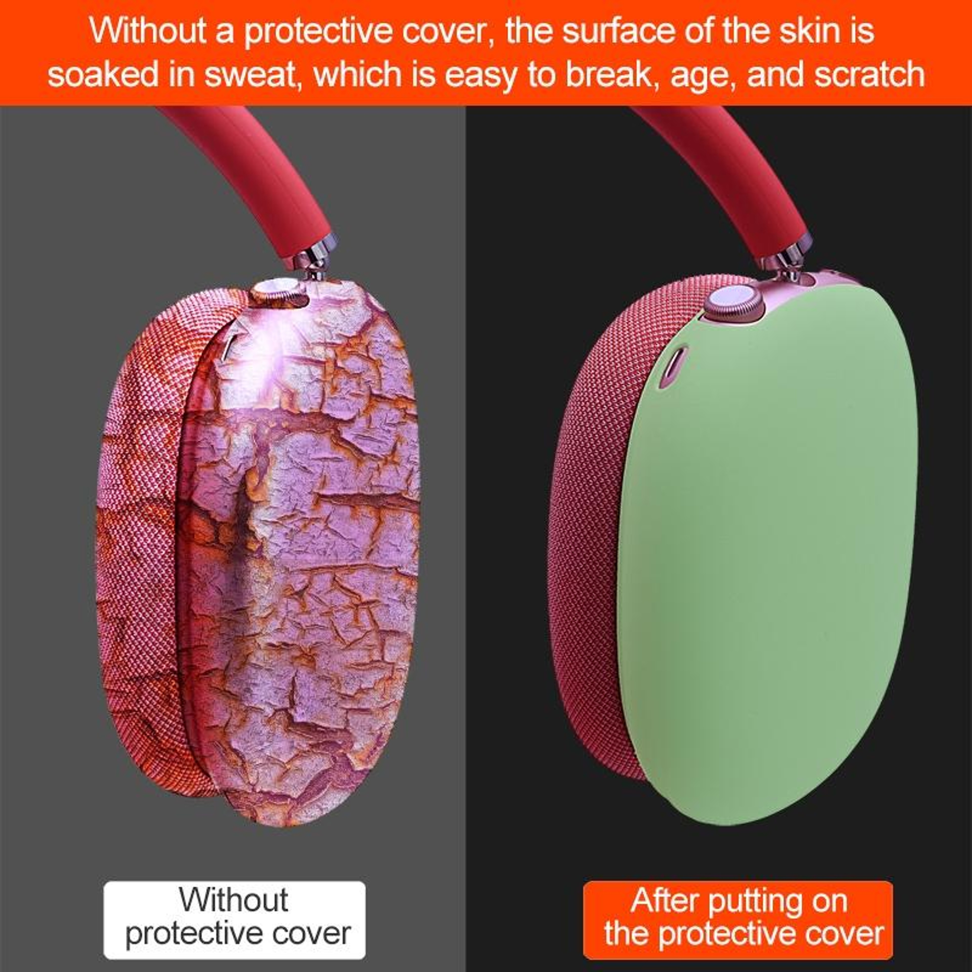 Full Coverage AirPods Max Case Cover In Soft Silicone 4