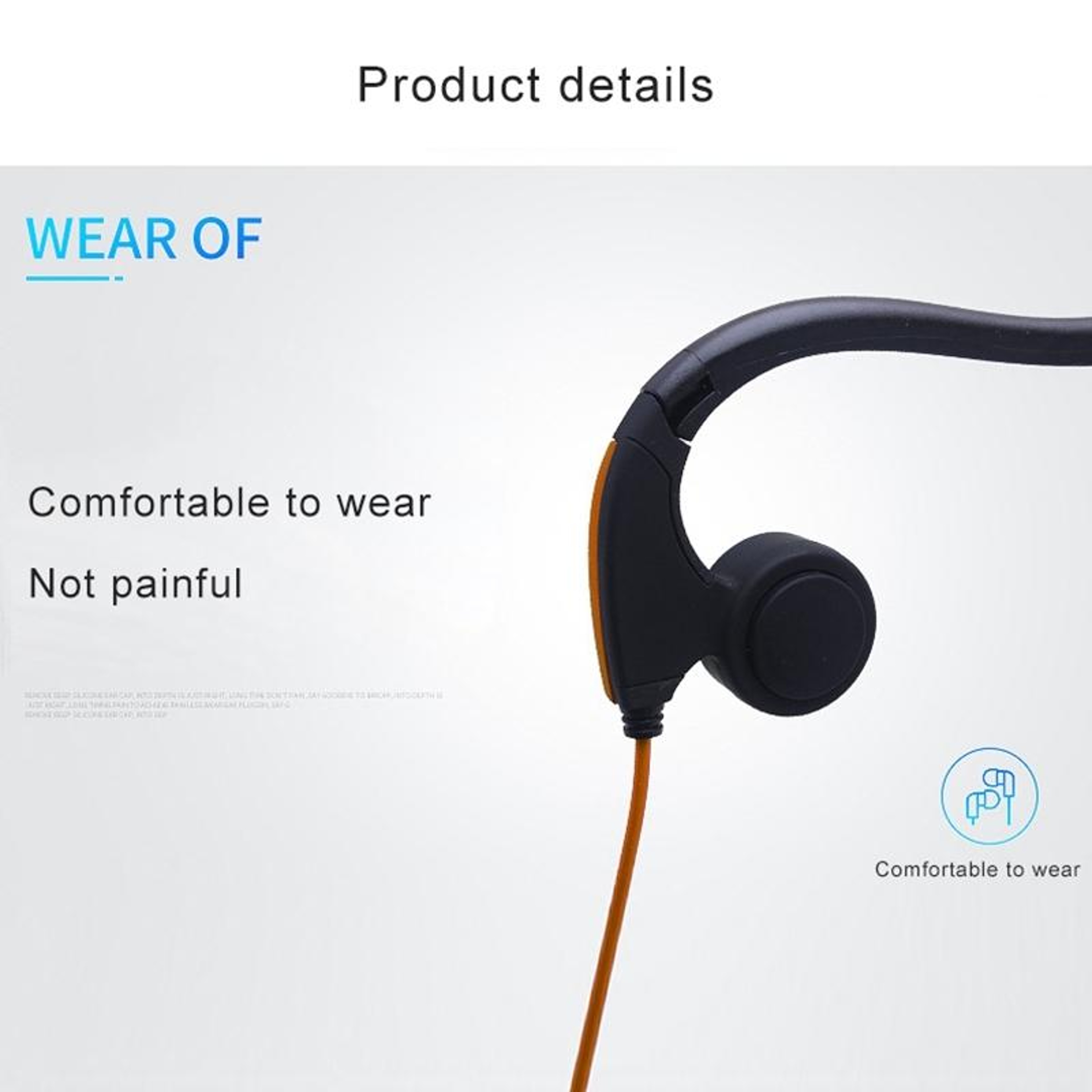 Wireless Bone Conduction Headphones With Rear Hook Design For Sports Running Calls 3