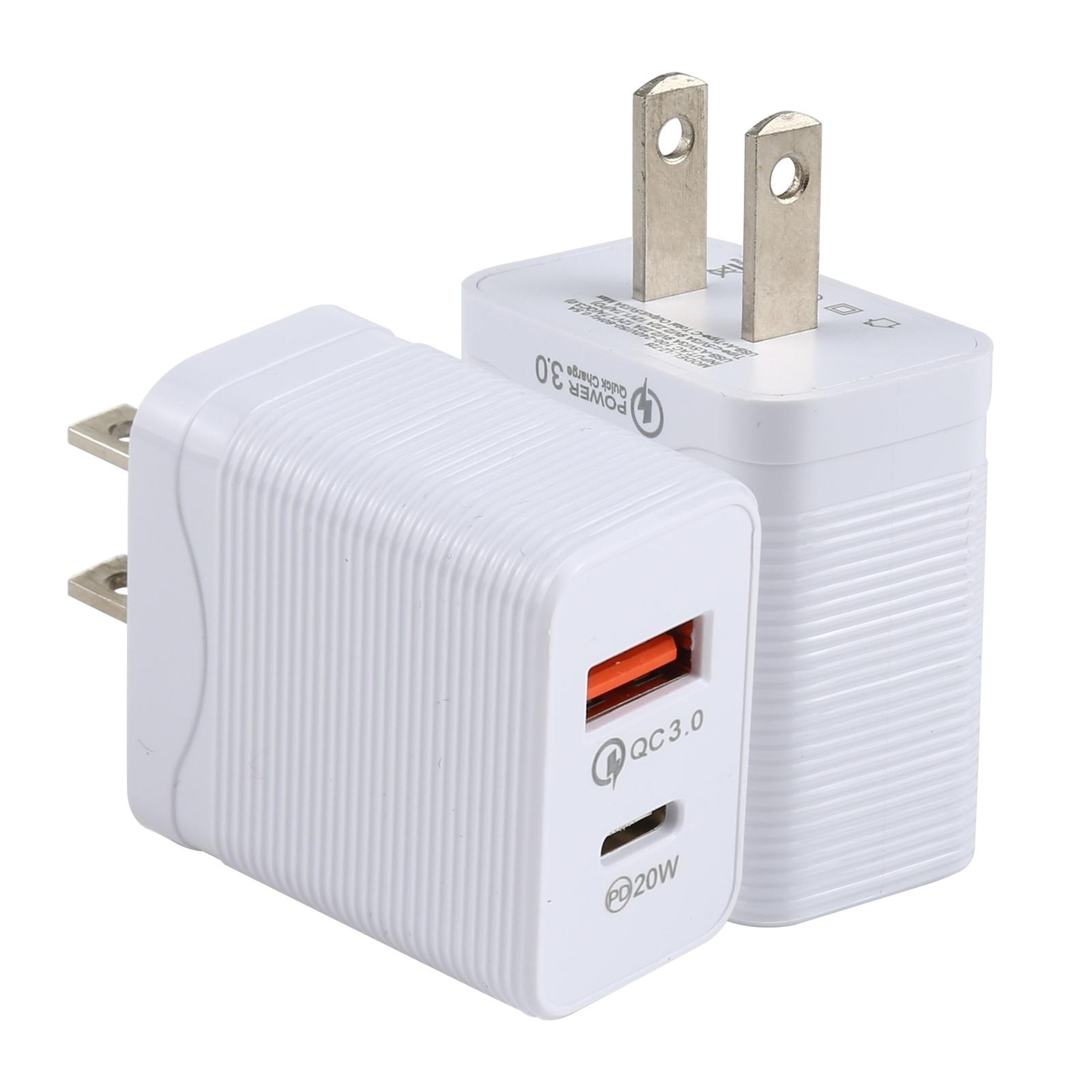 Dual Port Fast USB C Charger 20W PD & QC Compact Travel Wall Adapter – view 11