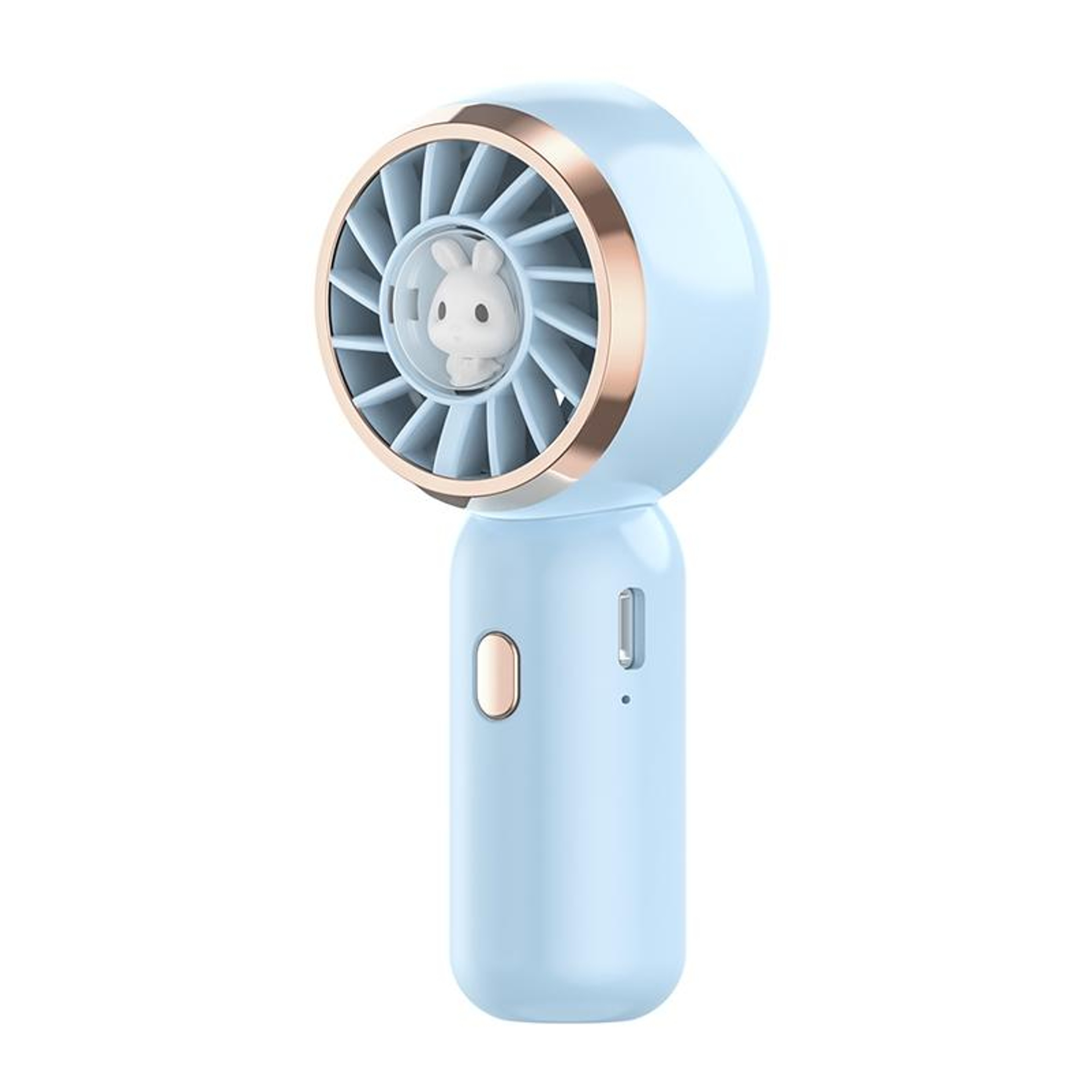 Cute Rabbit Handheld Mini Fan Portable Electric Fan USB Rechargeable Neck Fan 11